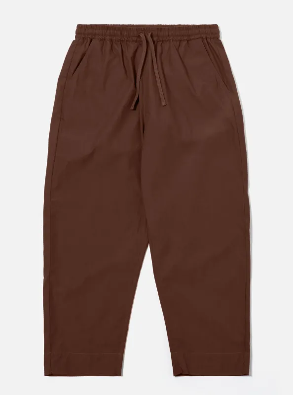 Brown Peached Poplin Judo Pant sold by Universal Works