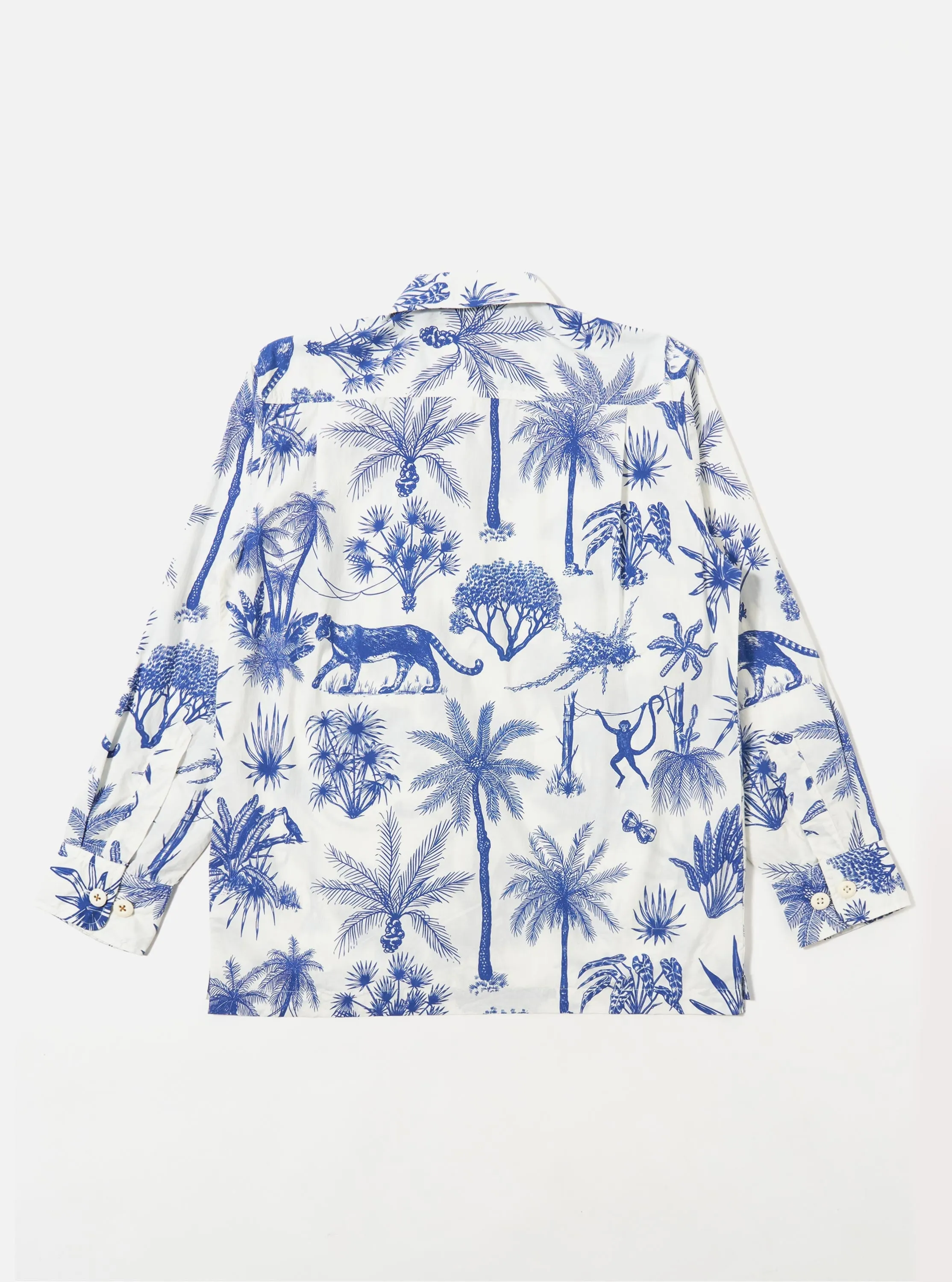 White Jungle Toile Poplin Fatigue Shirt sold by Universal Works product image thumbnail 5