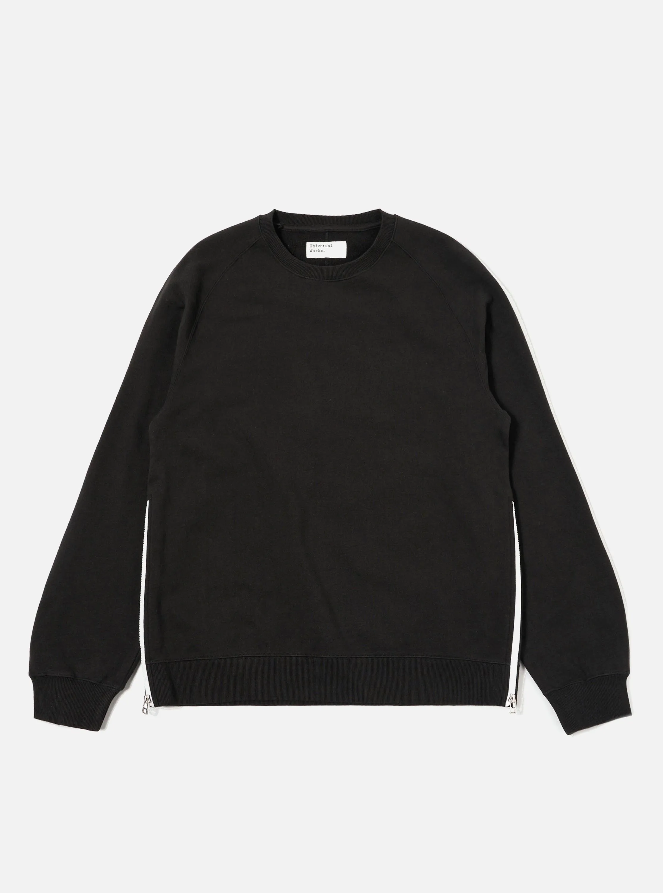 Black Brush Back Sweat Billy Sweat sold by Universal Works