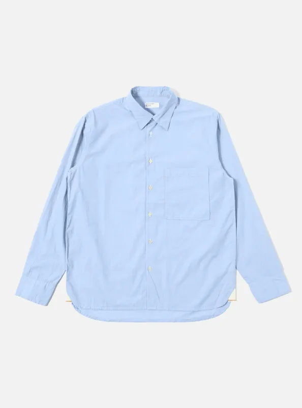 Sky Fil A Fil Square Pocket Shirt sold by Universal Works