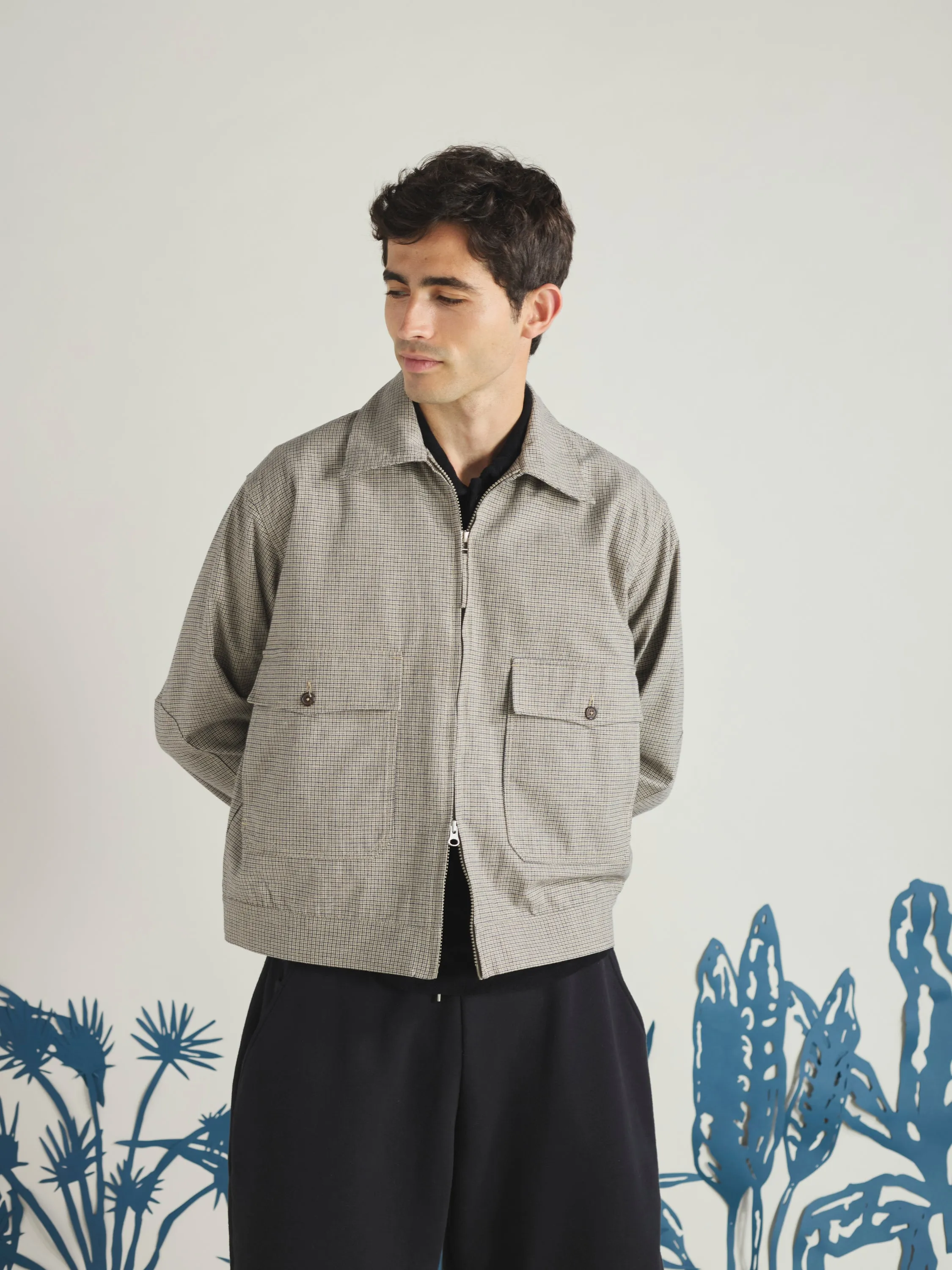 Multi Lucas Cotton Mix E130 Jacket sold by Universal Works product image thumbnail 2