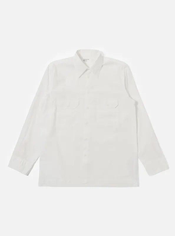 Ecru Organic Fine Poplin CPO Shirt sold by Universal Works