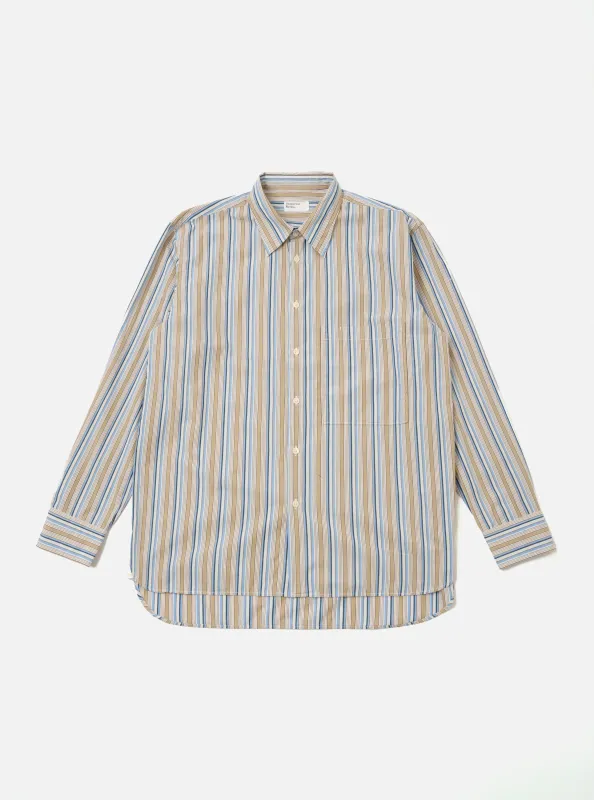Multi Pop Multi Stripe Square Pocket Shirt sold by Universal Works