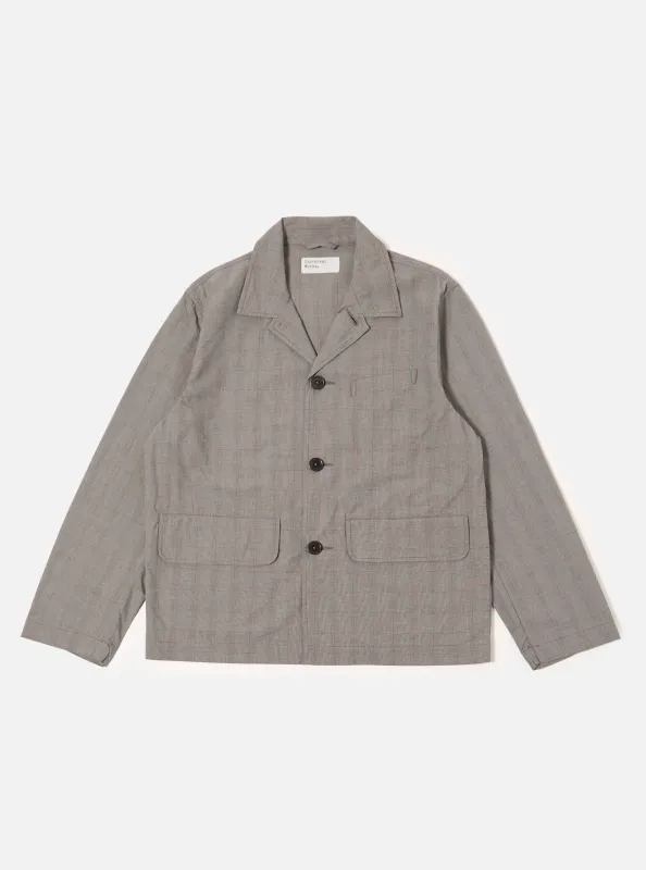 Grey Brown Wales Glen Check Franck Jacket sold by Universal Works