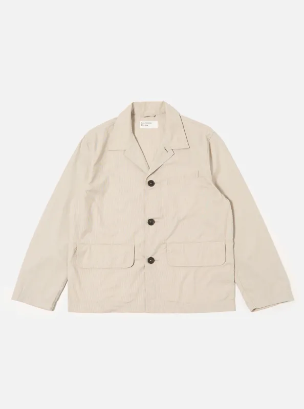 Brown Kennedy Stripe Franck Jacket sold by Universal Works