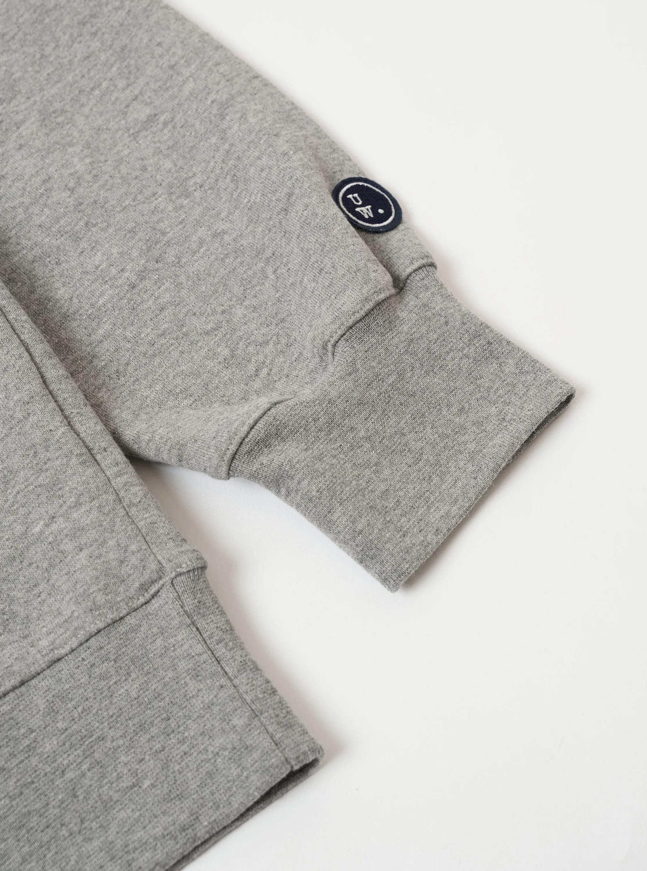 Grey Marl Recycled Cotton Blend Jersey Loose Sweatshirt sold by Universal Works product image thumbnail 5