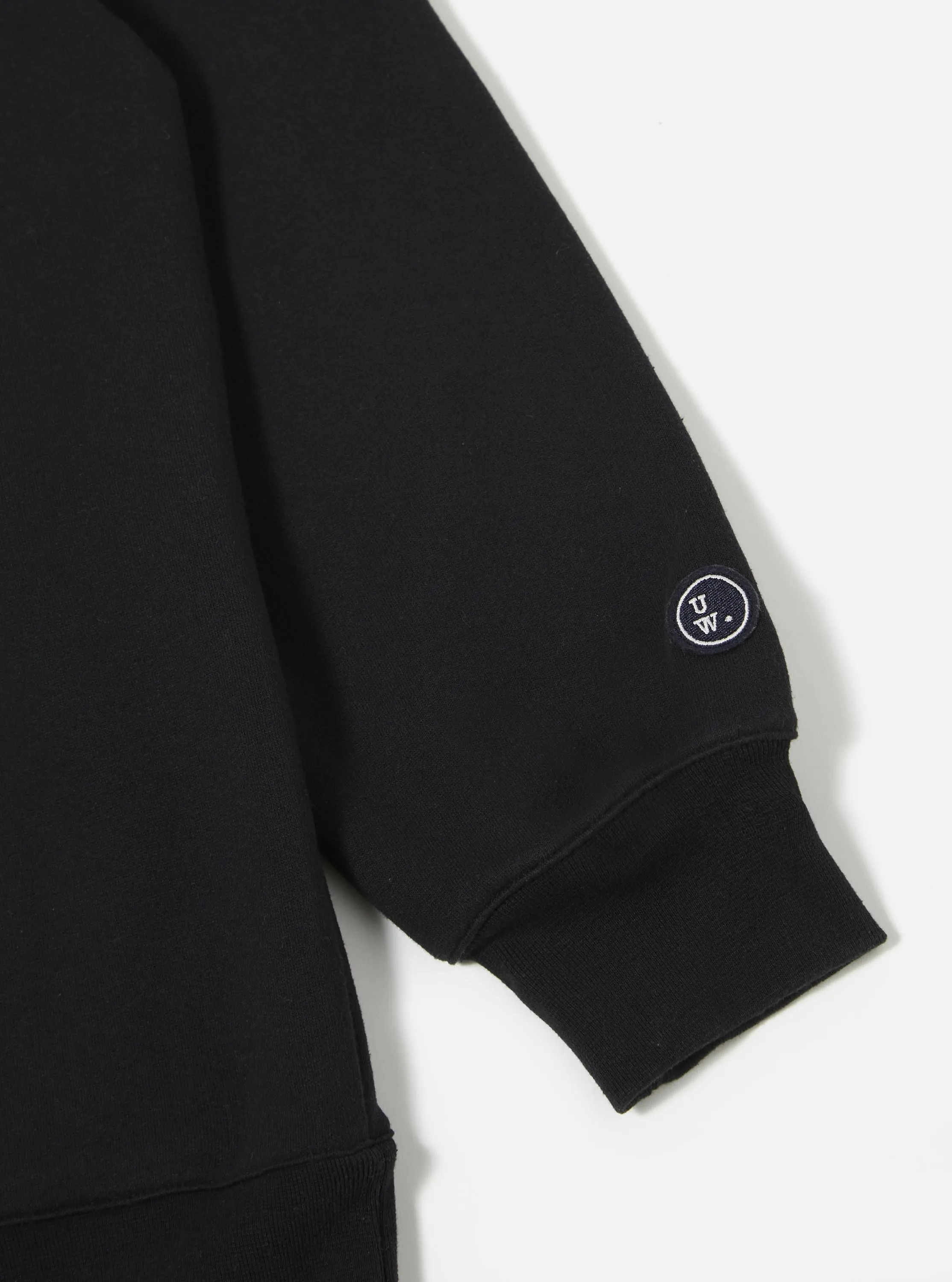 Black Recycled Cotton Blend Jersey Loose Sweatshirt sold by Universal Works product image thumbnail 4