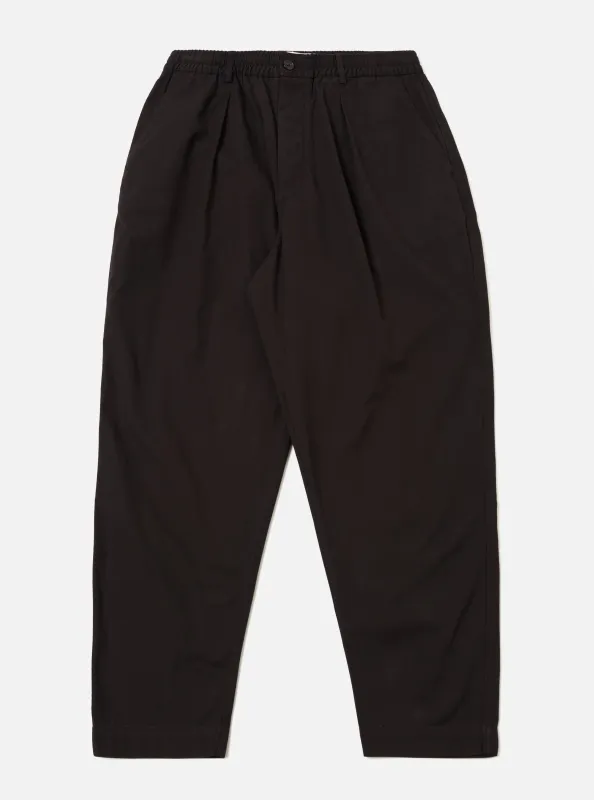 Licorice Summer Canvas Pleated Track Pant sold by Universal Works