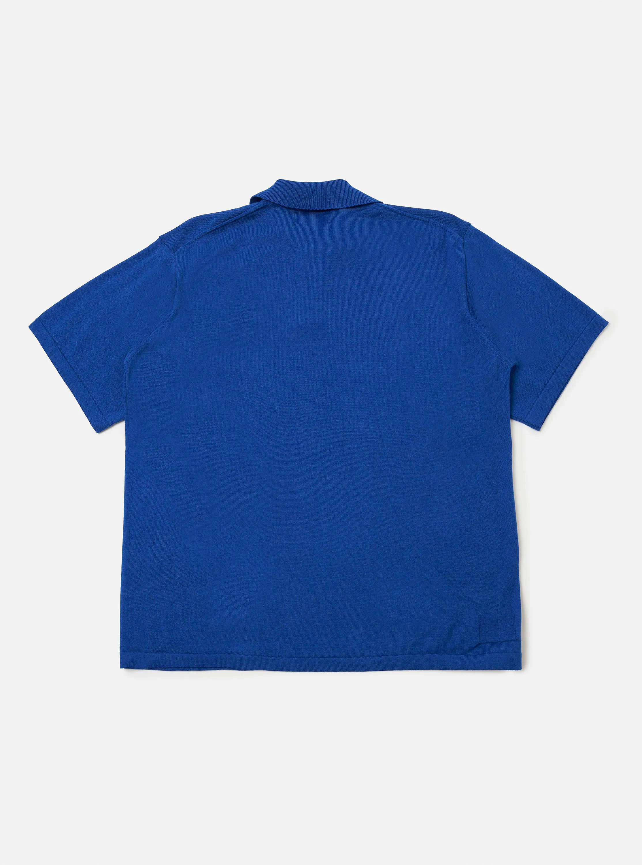 Blue Woolcot Bio S/S Pullover Knit Shirt II sold by Universal Works product image thumbnail 3