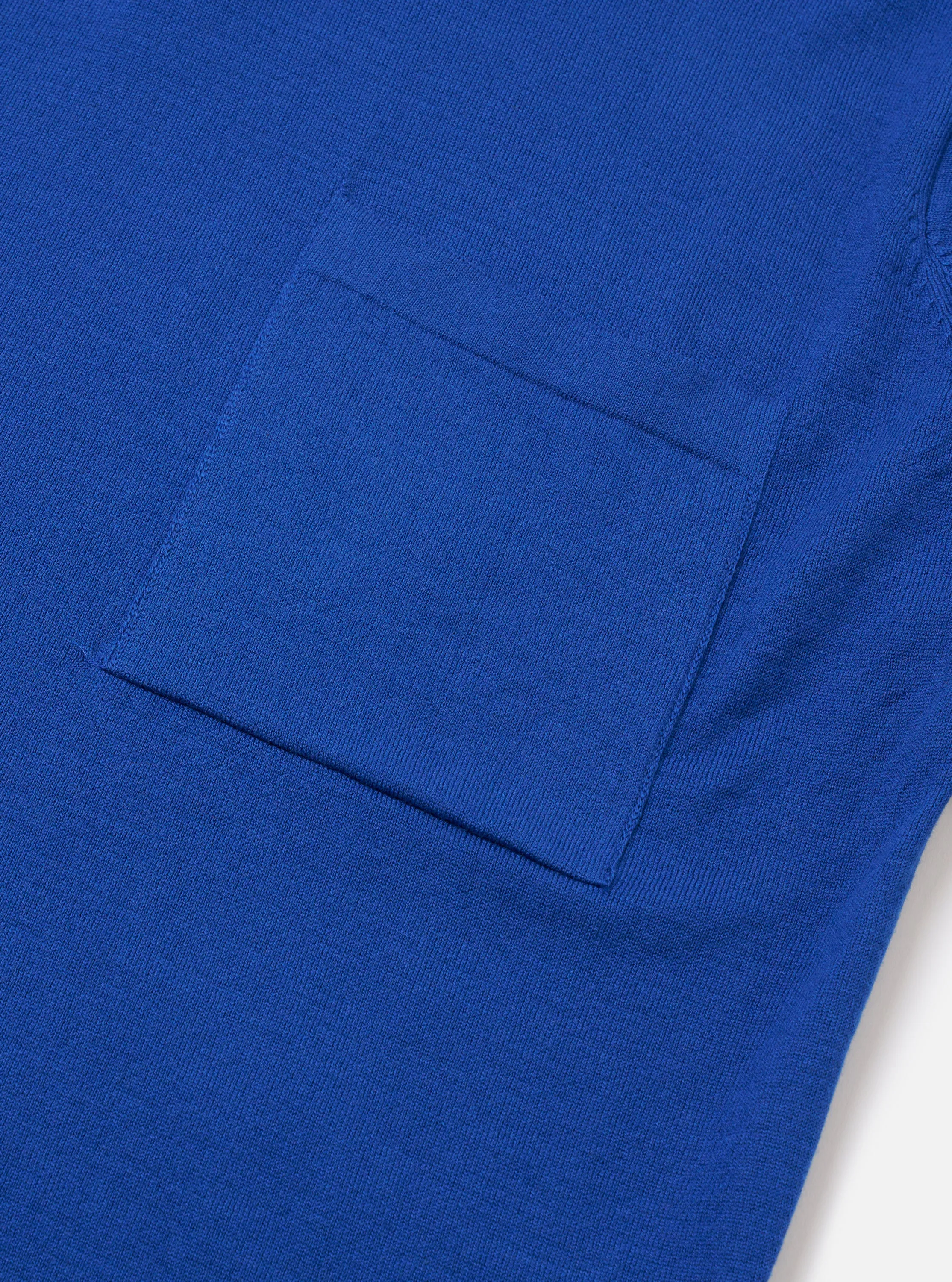 Blue Woolcot Bio S/S Pullover Knit Shirt II sold by Universal Works product image thumbnail 4