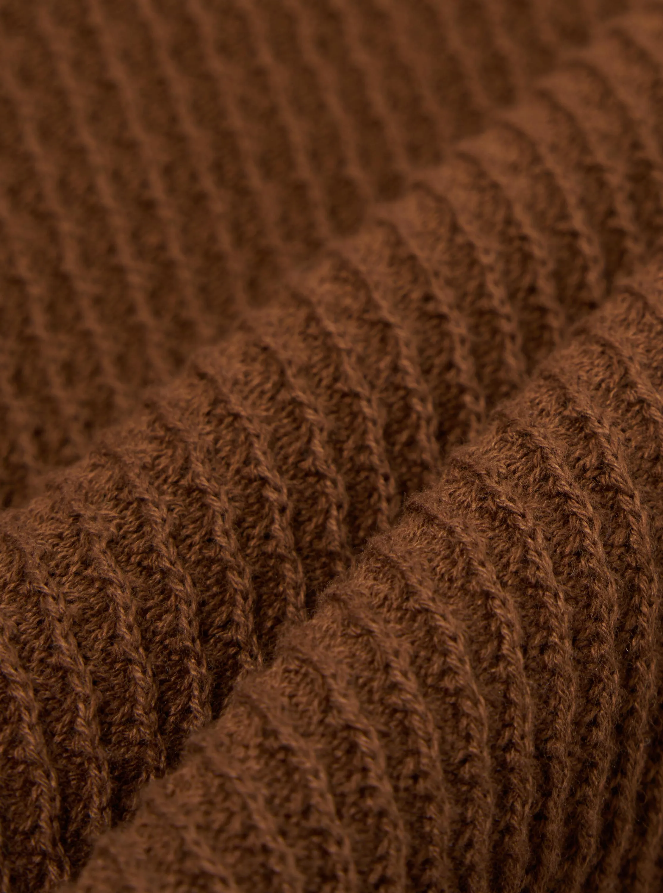 Brown Fine Texture Tricot S/S Knit Polo sold by Universal Works product image thumbnail 2