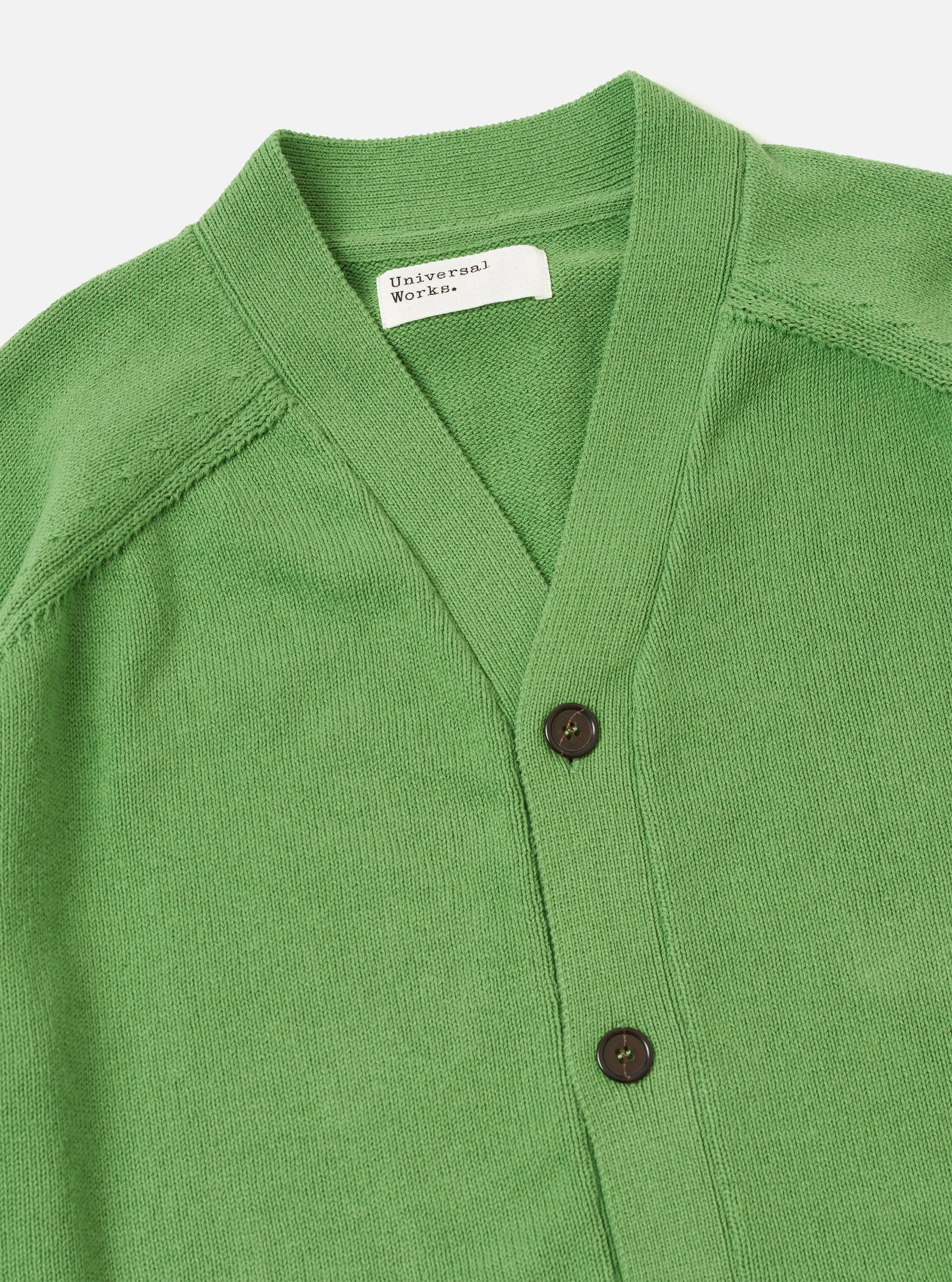 Green Eco Cotton Knit Pocket David Cardigan sold by Universal Works product image thumbnail 4