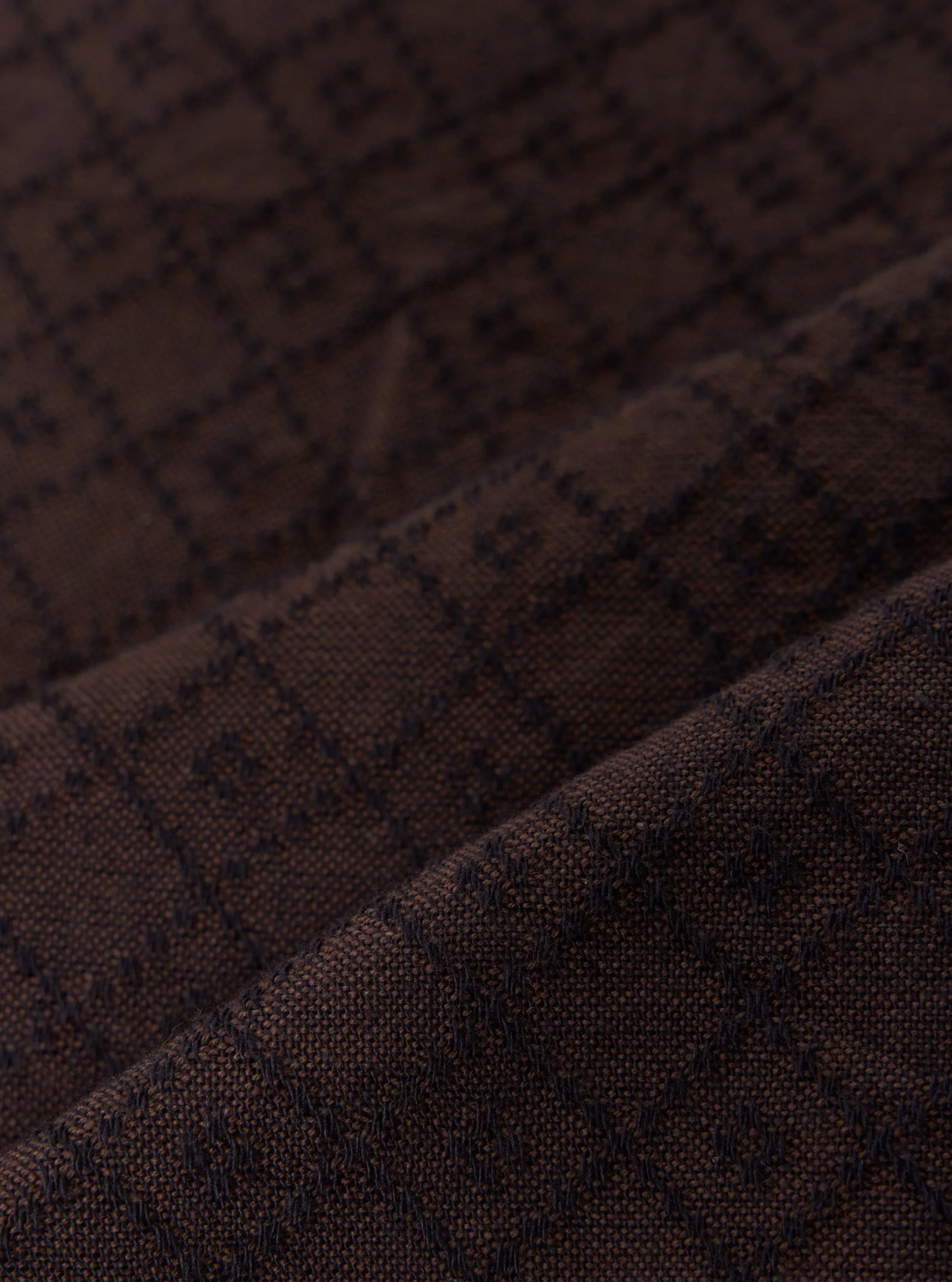 Brown Diamond Dobby Deck Shirt sold by Universal Works product image thumbnail 2