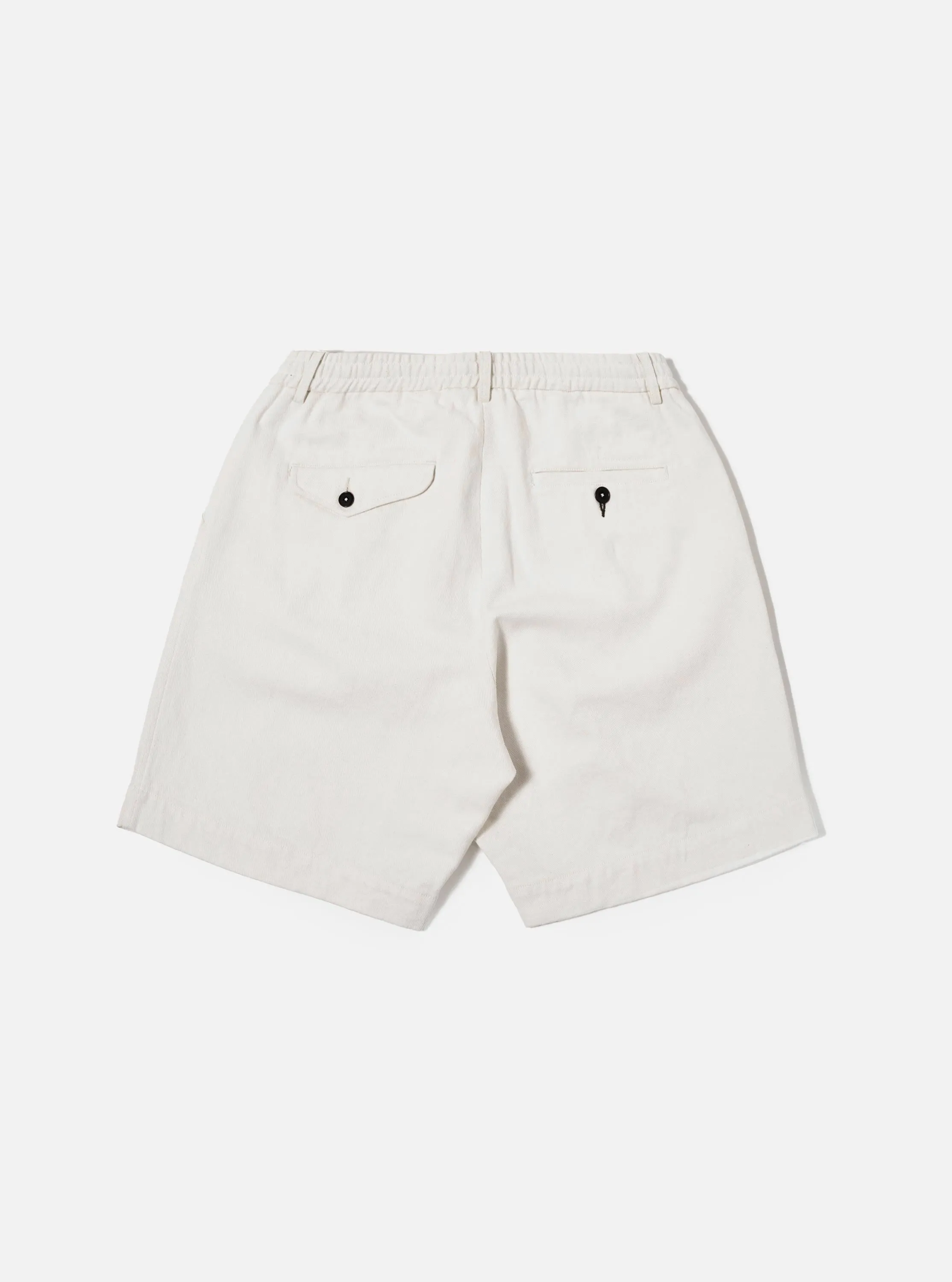 Ecru Slub Drill Pleated Track Short sold by Universal Works product image thumbnail 3