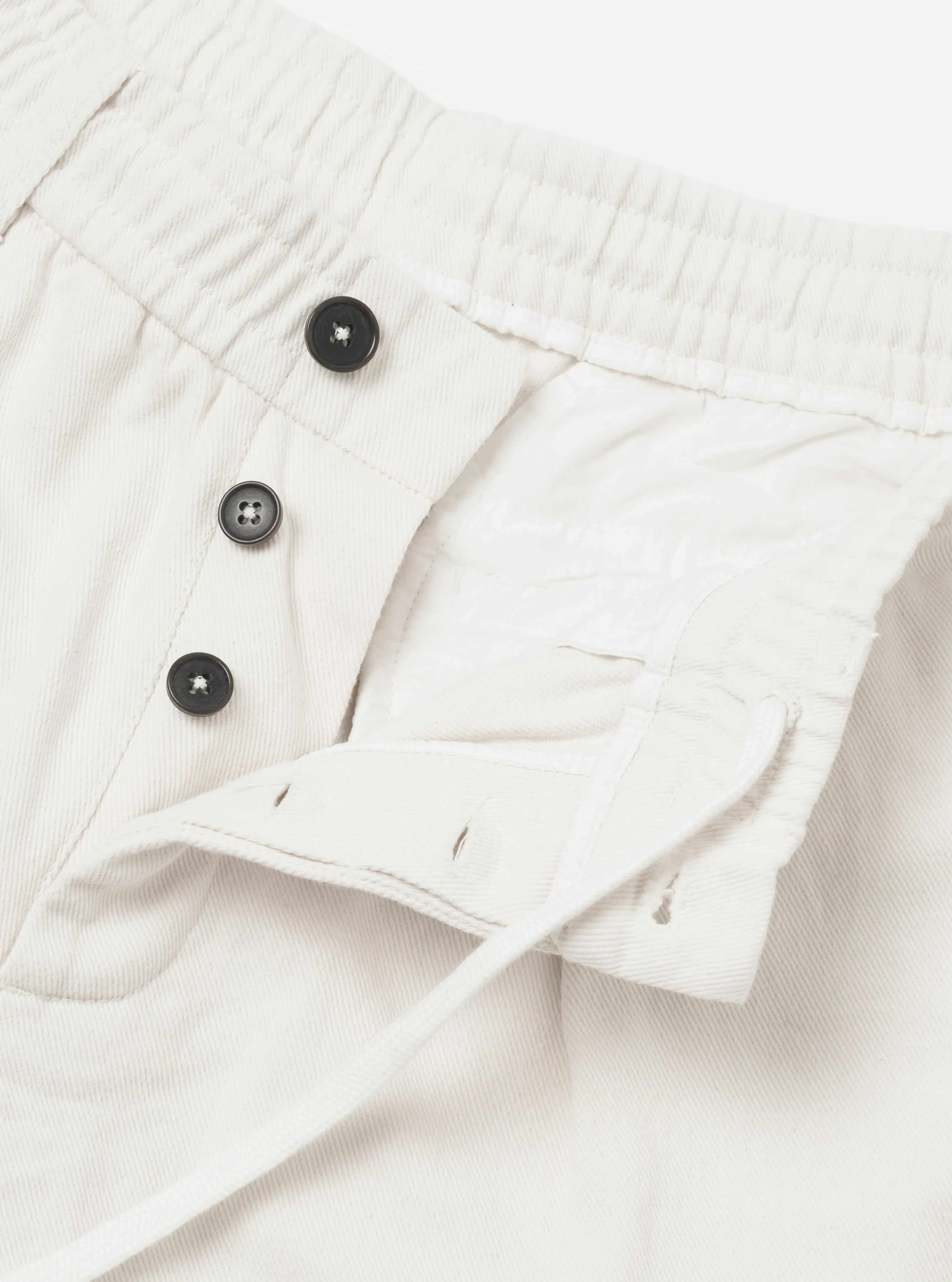 Ecru Slub Drill Pleated Track Short sold by Universal Works product image thumbnail 4