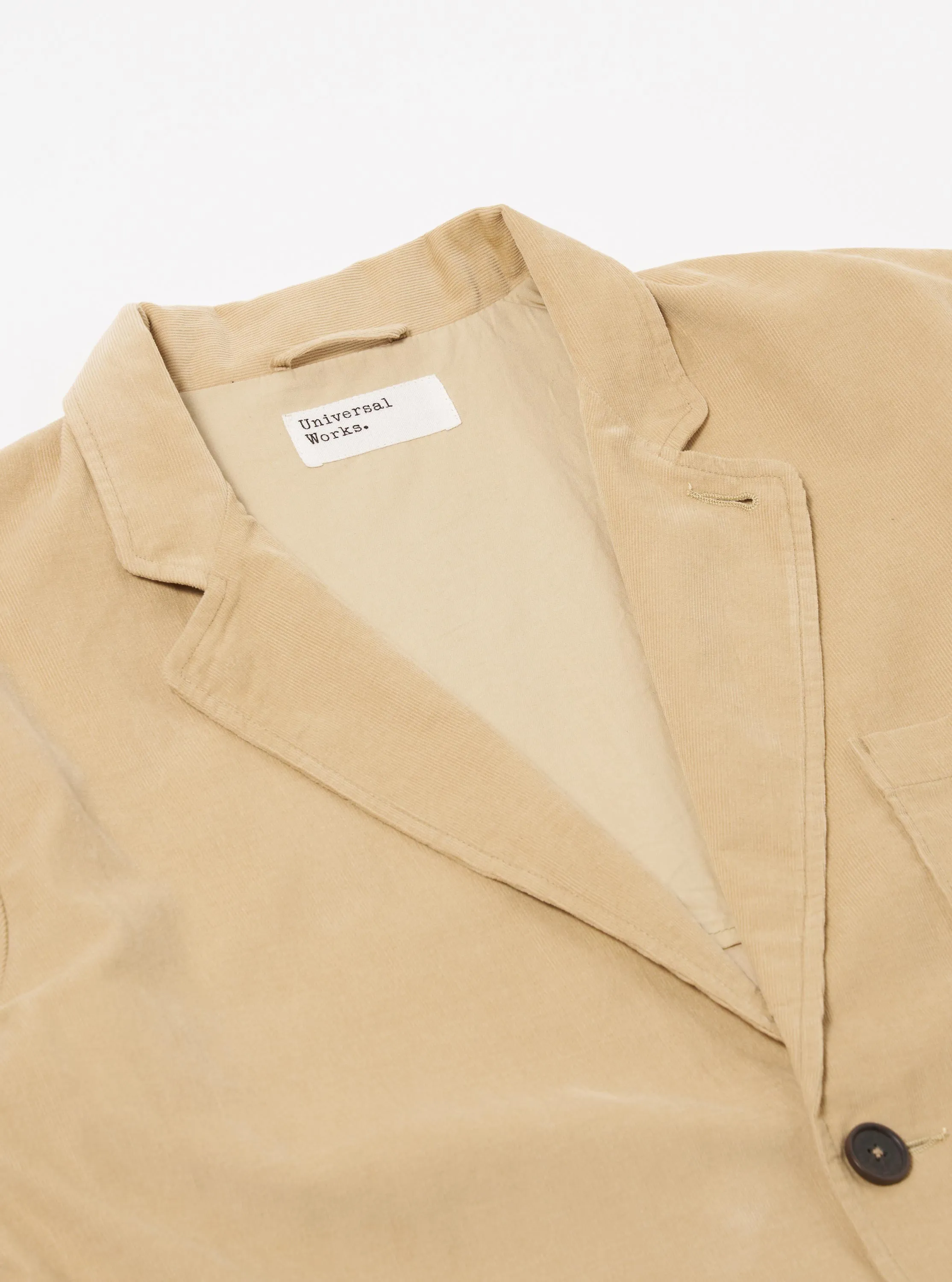 Sand Organic Fine Cord Two Button Jacket sold by Universal Works product image thumbnail 4