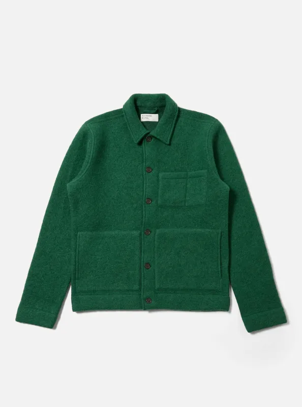 Green Wool Fleece Uniform Jacket sold by Universal Works