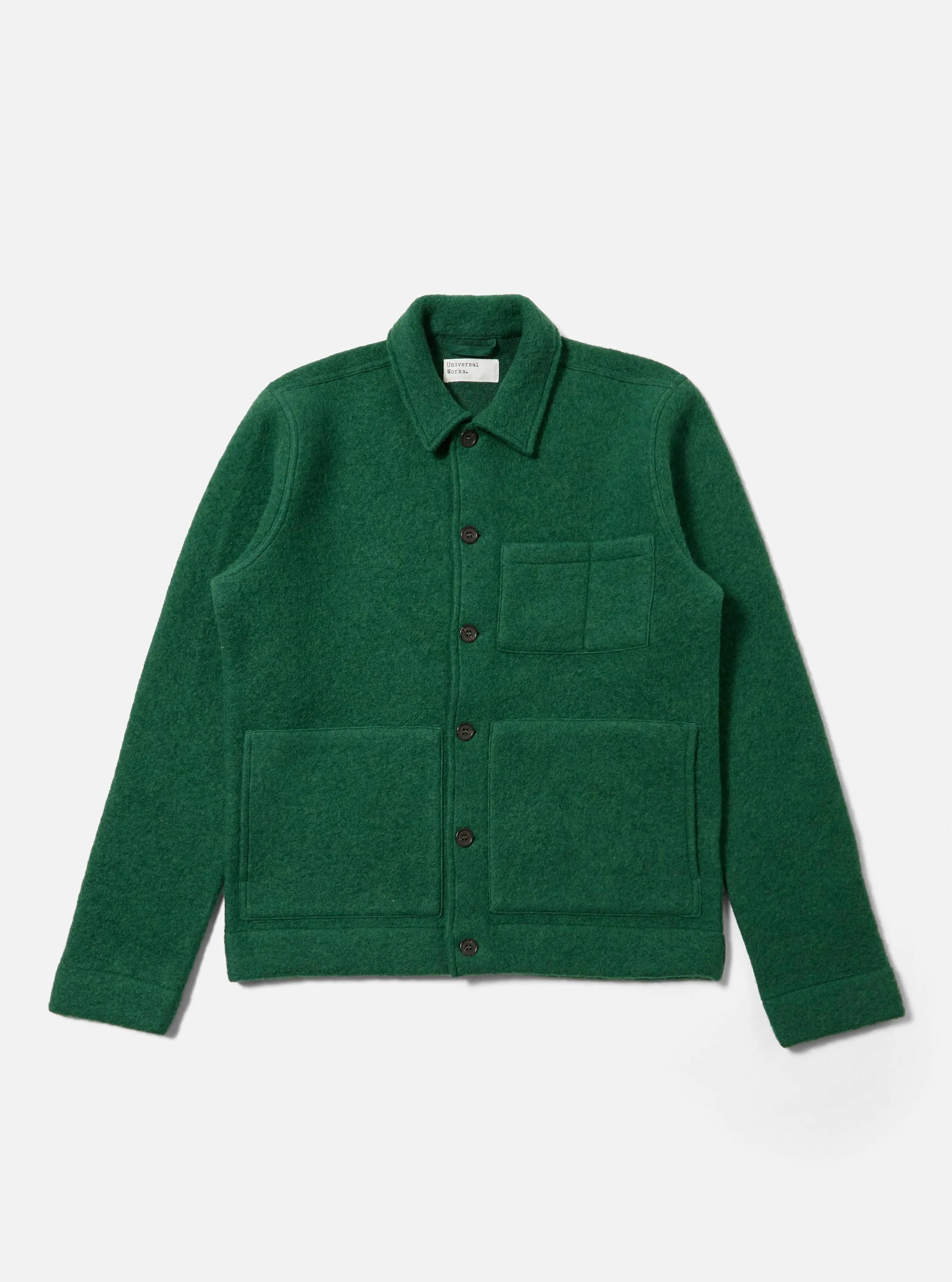 Green Wool Fleece Uniform Jacket sold by Universal Works