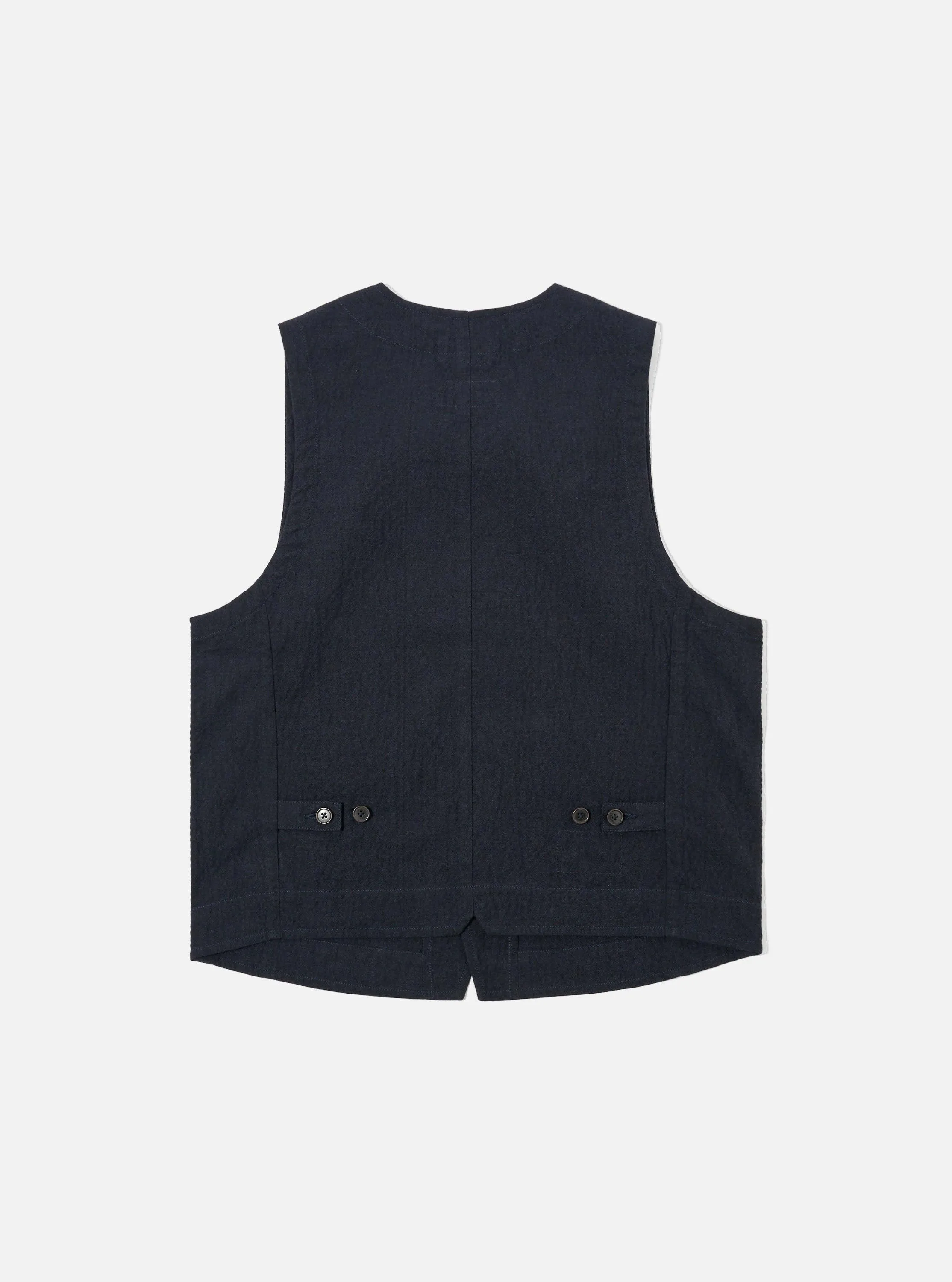 Dark Navy Ospina Cotton Field Waistcoat sold by Universal Works product image thumbnail 3
