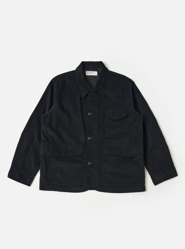 Black Organic Fine Cord Duty Jacket sold by Universal Works