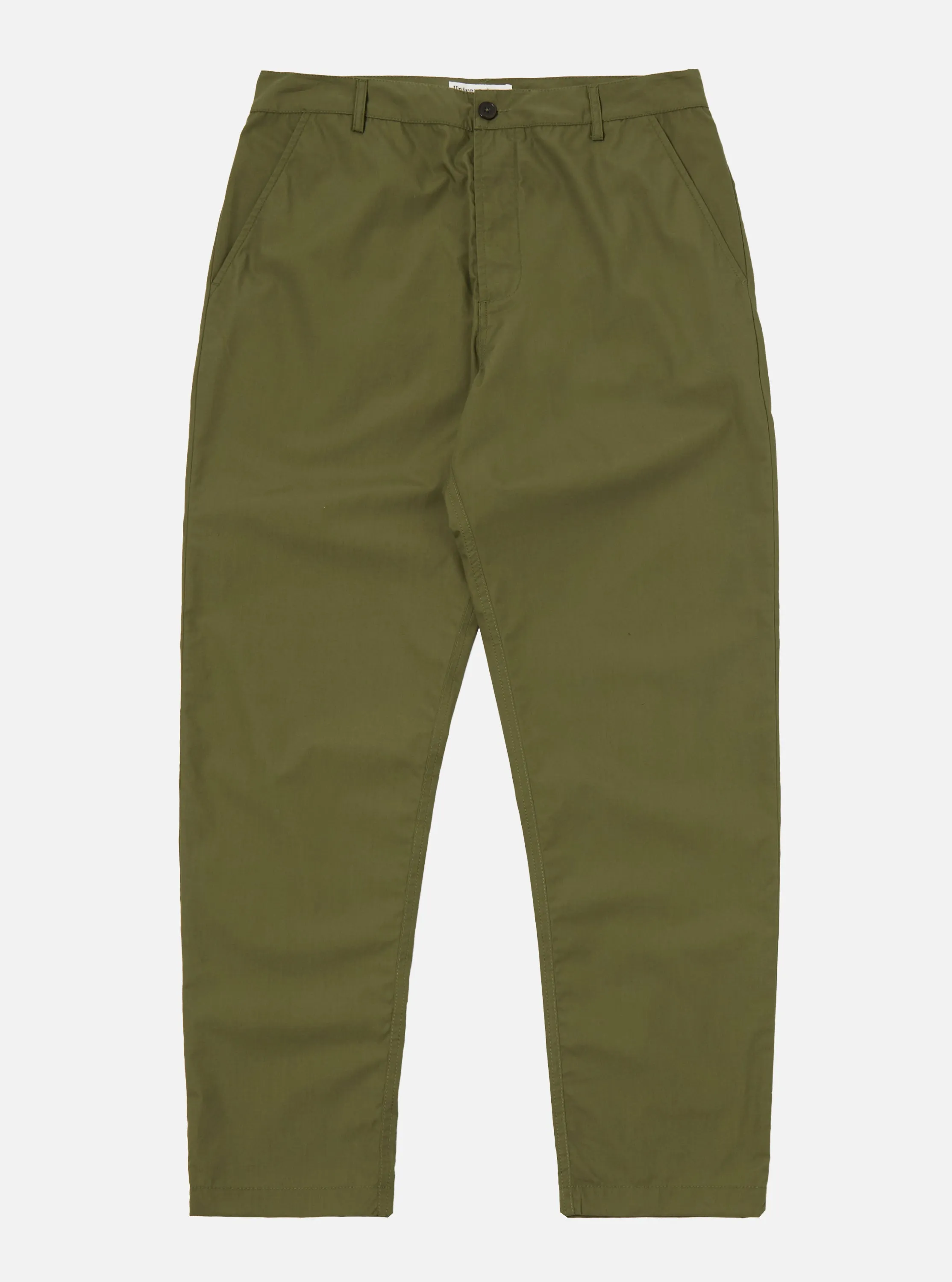 Olive Recycled Polytech Military Chino sold by Universal Works