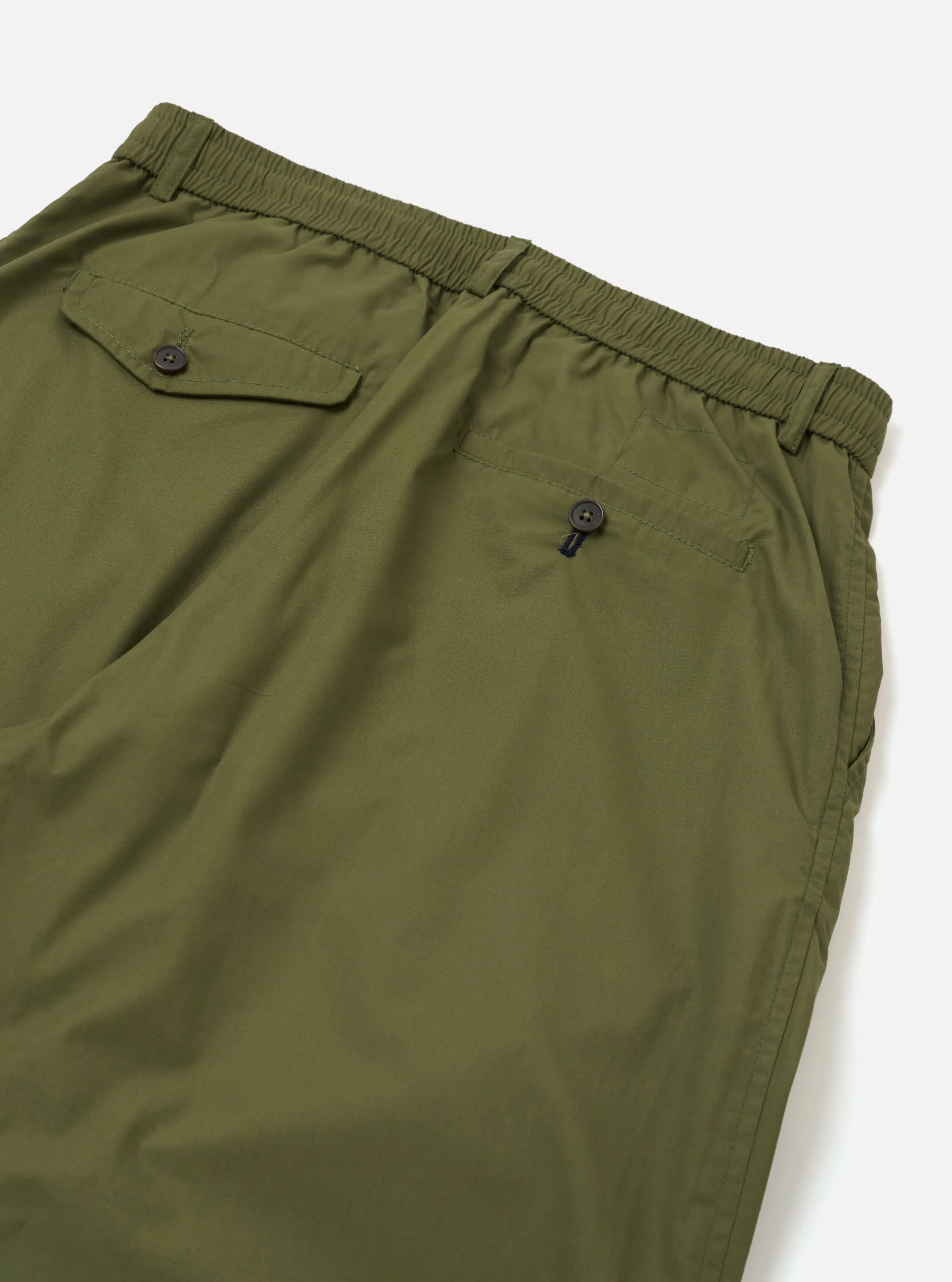 Olive Recycled Polytech Pleated Track Pant sold by Universal Works product image thumbnail 4