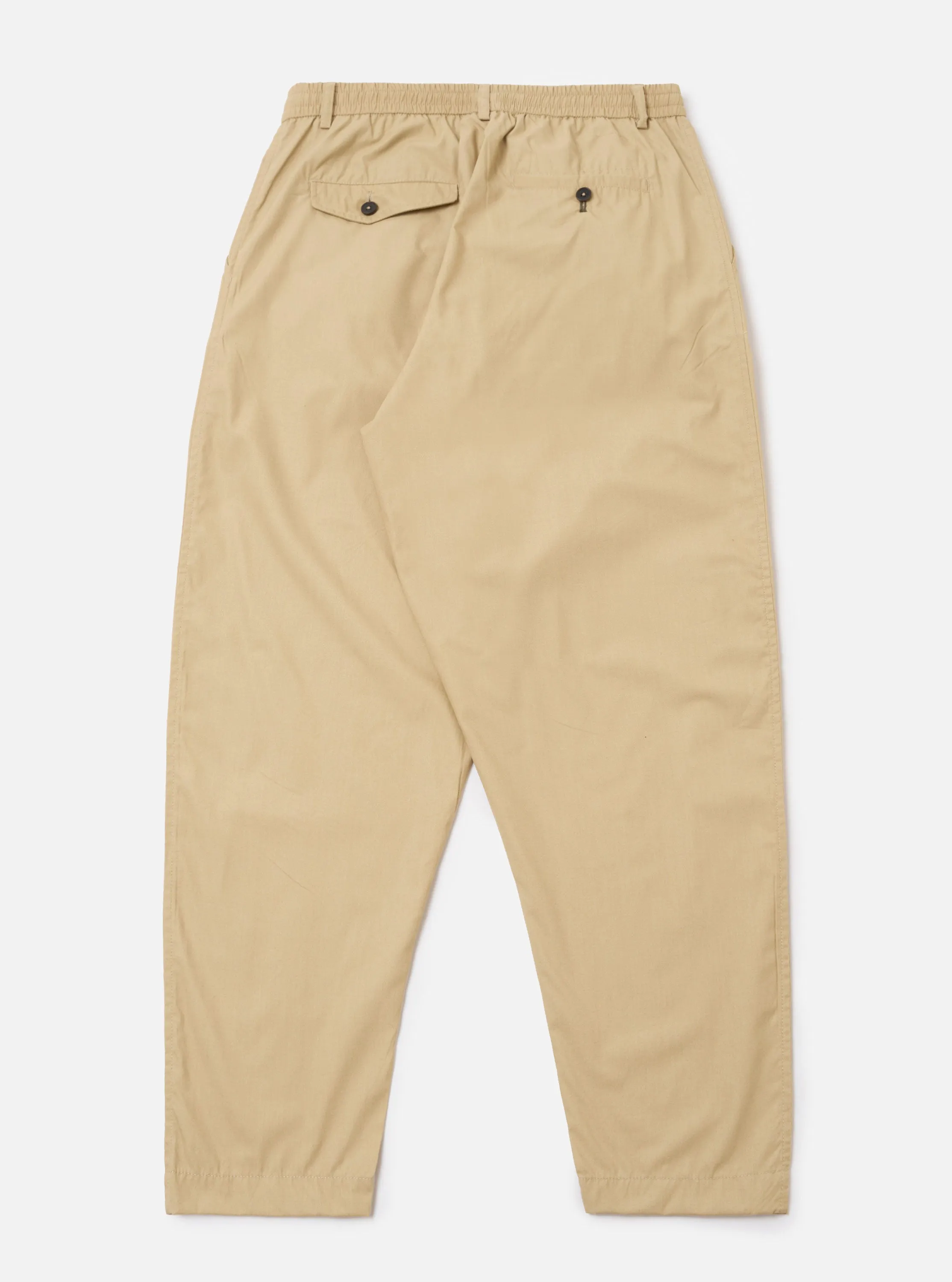 Sand Recycled Polytech Pleated Track Pant sold by Universal Works product image thumbnail 3