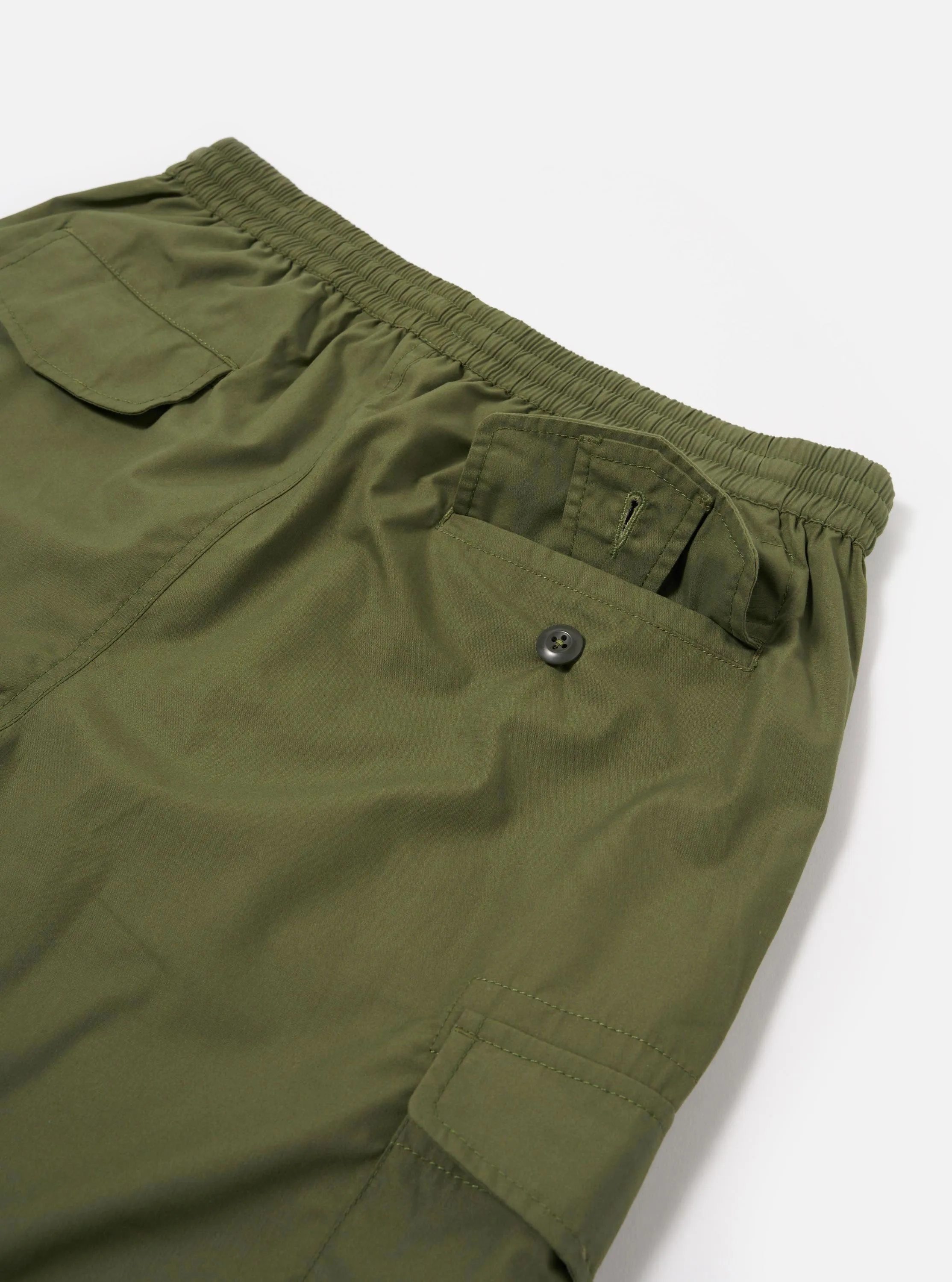 Olive Recycled Polytech Parachute Short sold by Universal Works product image thumbnail 4