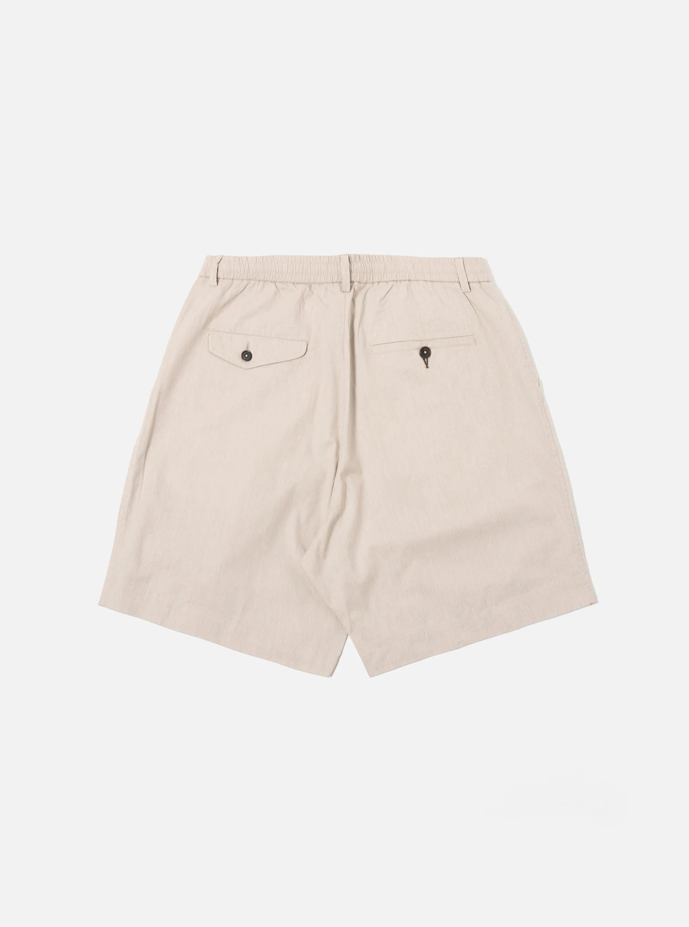 Brown Kennedy Stripe Pleated Track Short sold by Universal Works product image thumbnail 3
