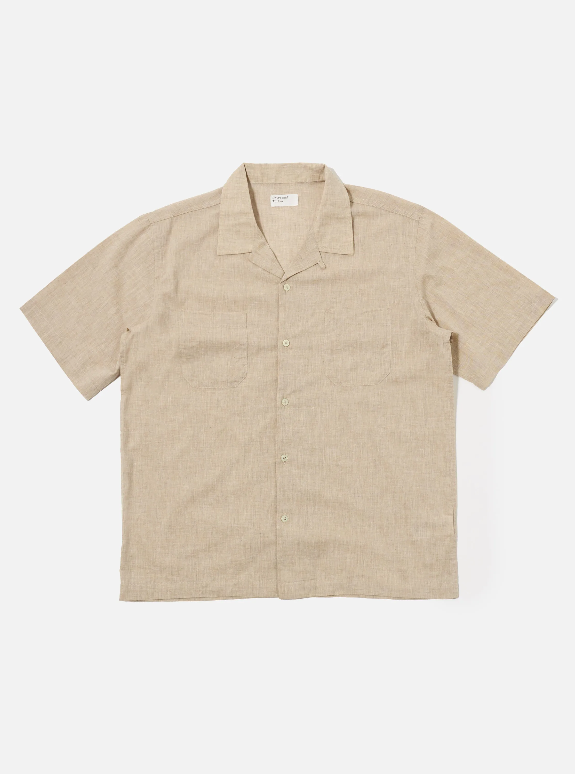 Beige Fine Organic Cotton Sal Road Shirt sold by Universal Works