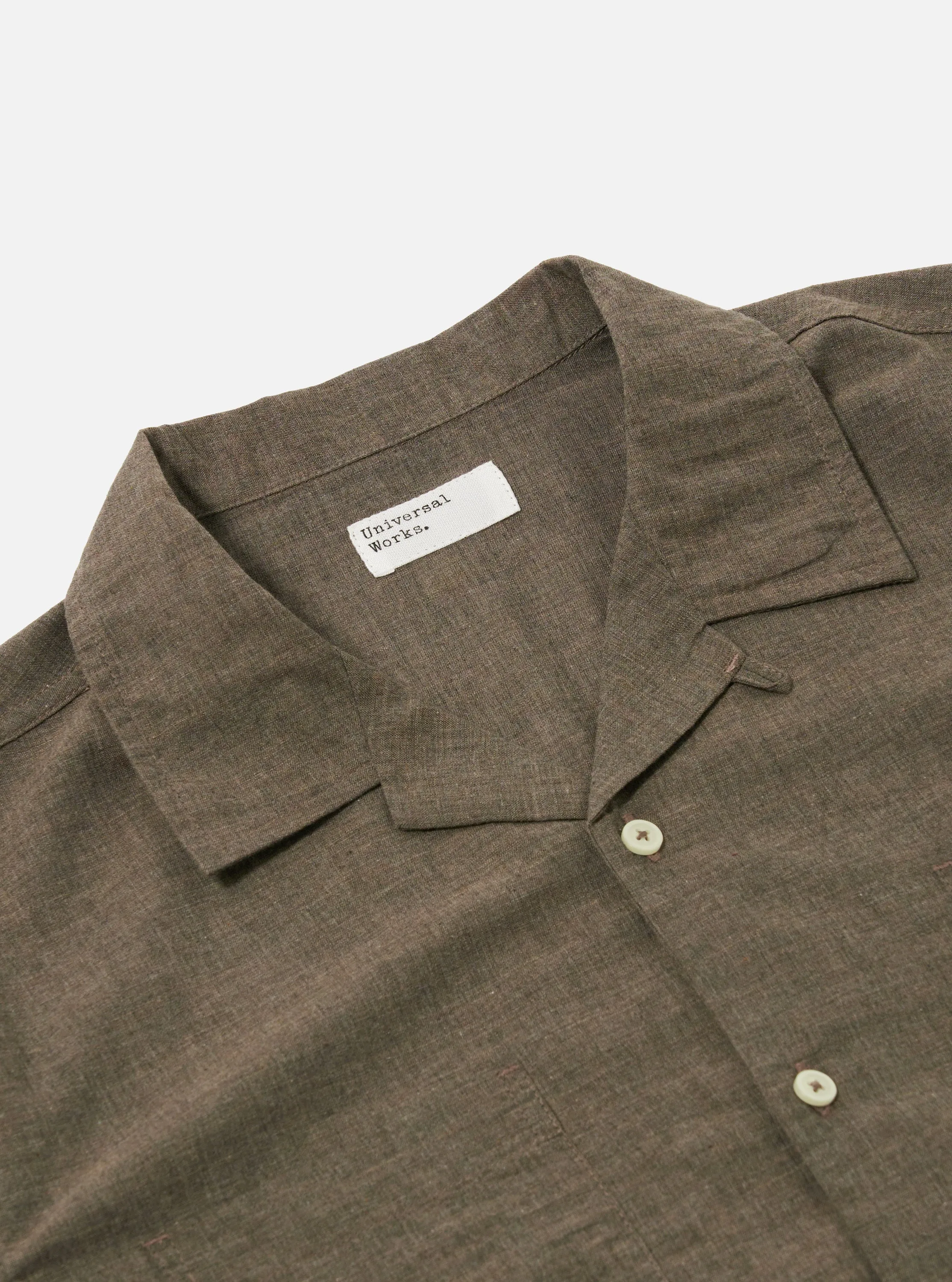Brown Fine Organic Cotton Sal Road Shirt sold by Universal Works product image thumbnail 4
