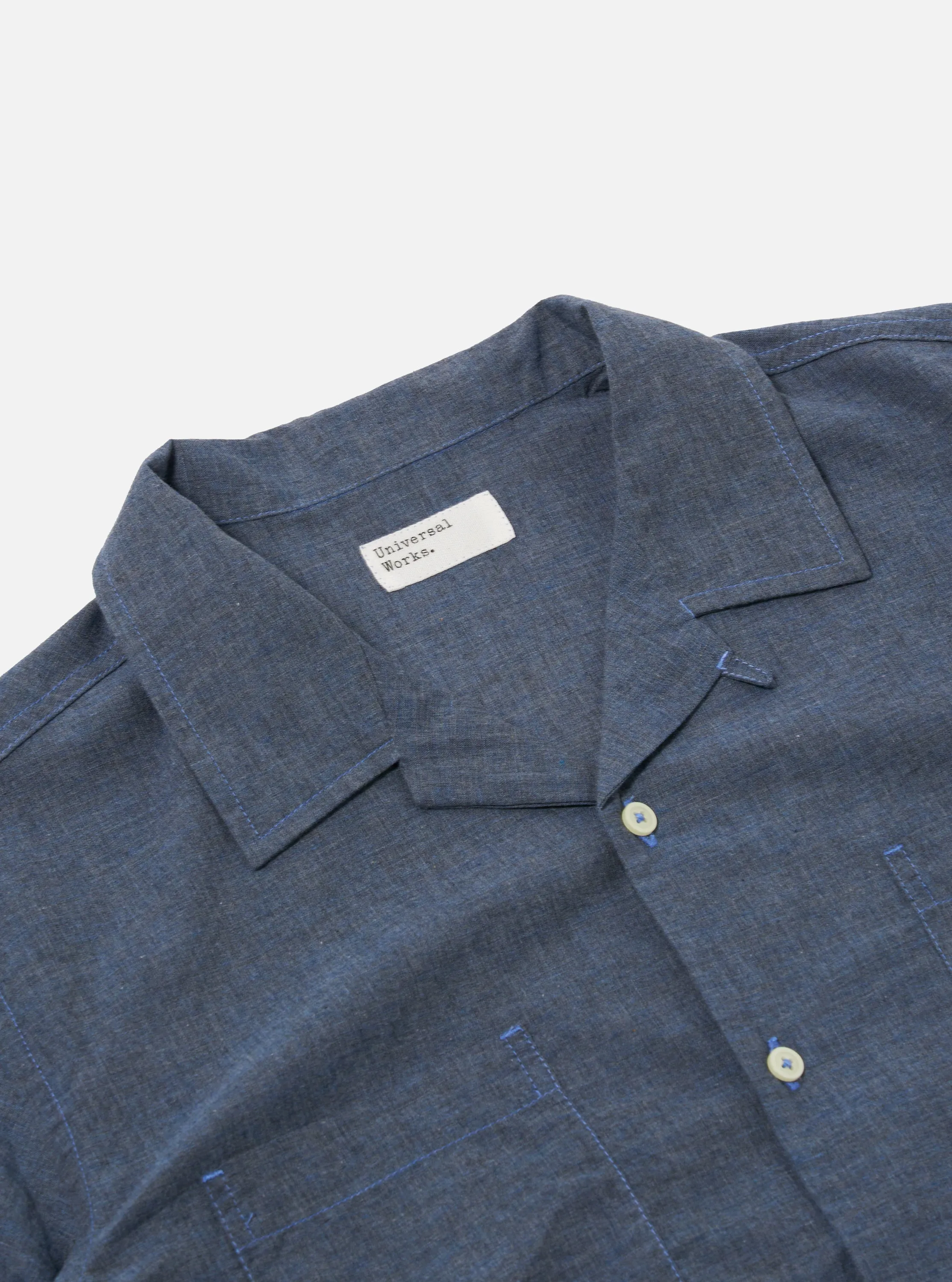 Indigo Fine Organic Cotton Sal Road Shirt sold by Universal Works product image thumbnail 4