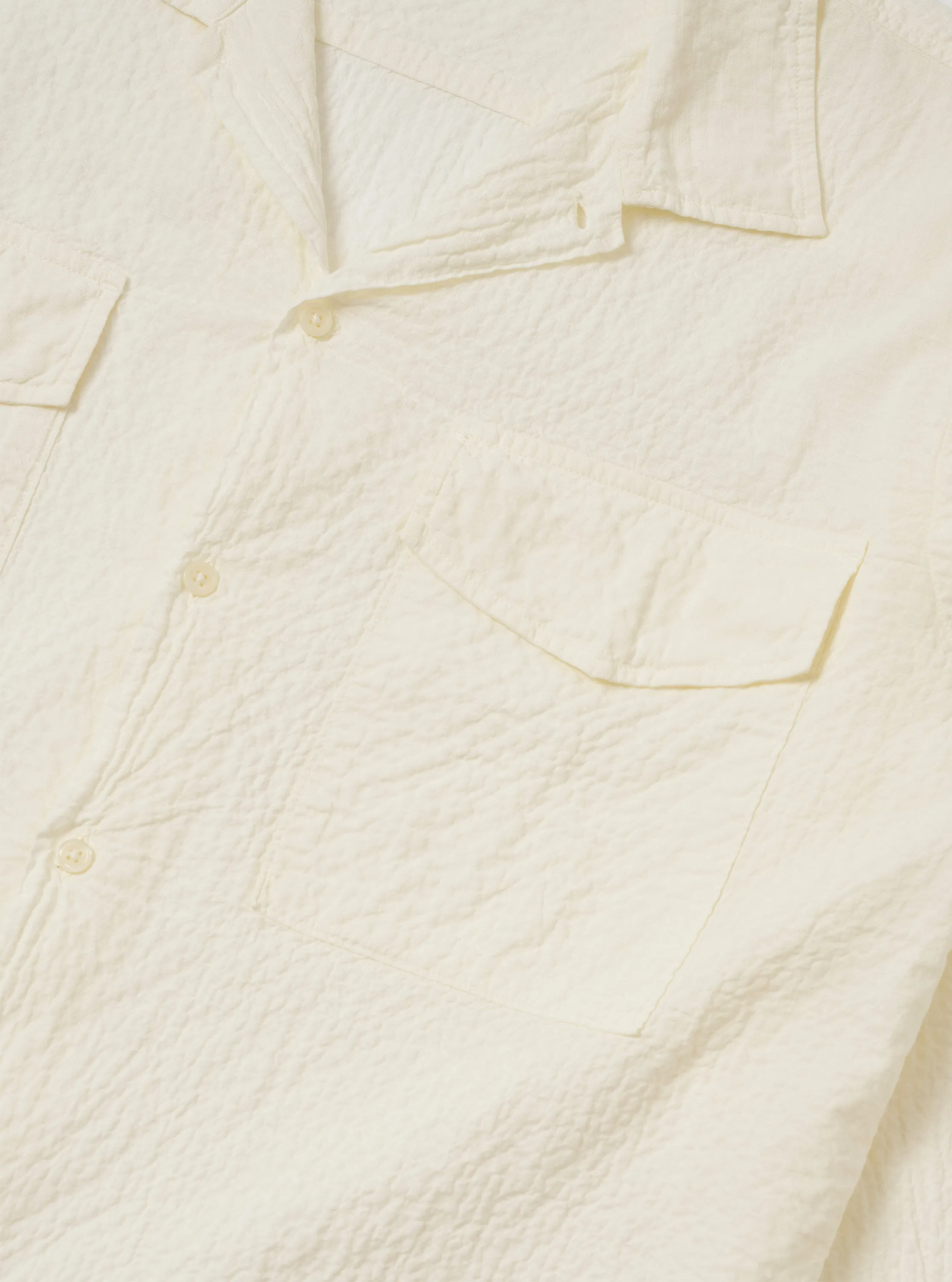 Ecru Arten Seersucker Attendant Shirt sold by Universal Works product image thumbnail 4