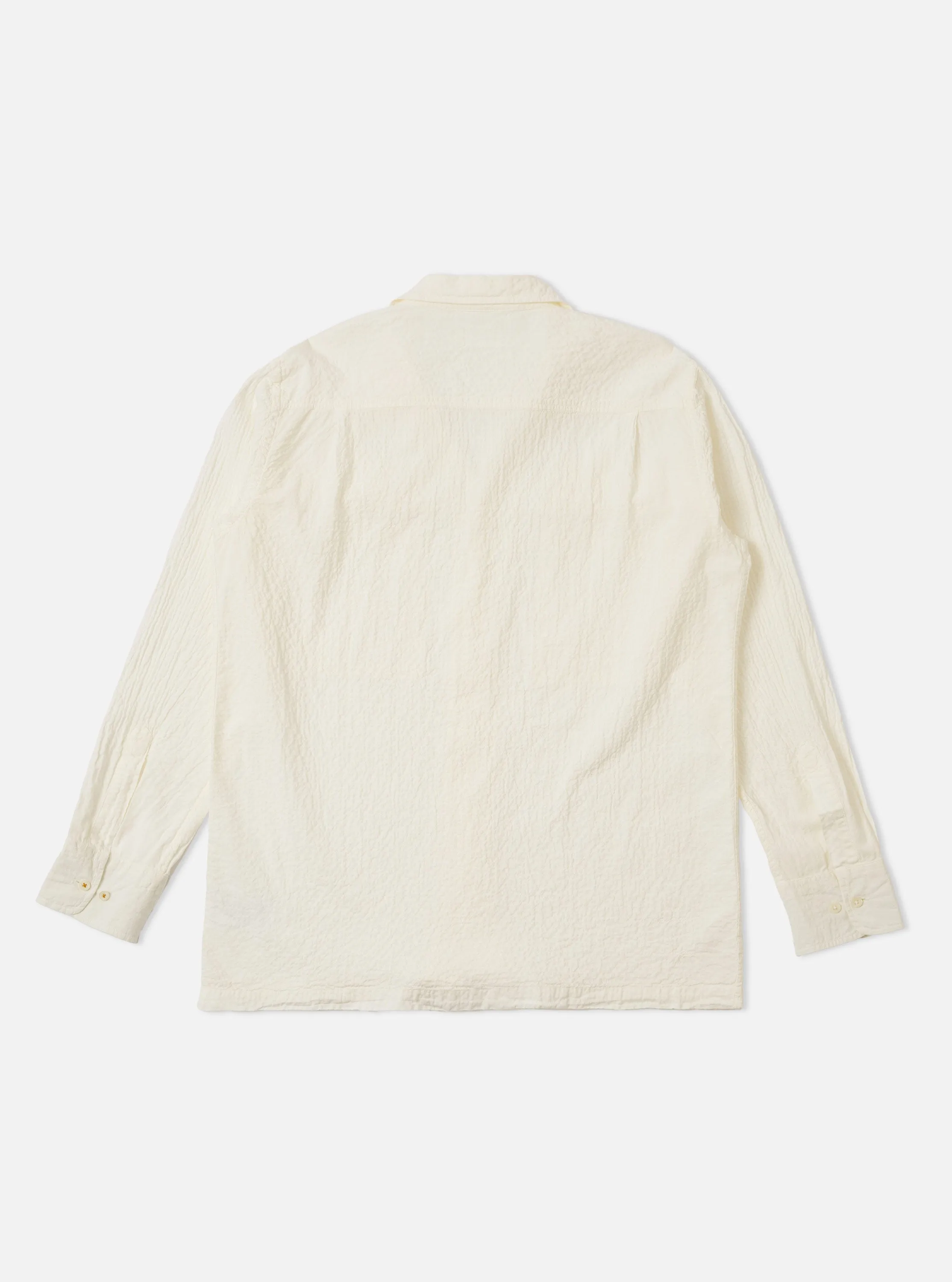 Ecru Arten Seersucker Attendant Shirt sold by Universal Works product image thumbnail 3