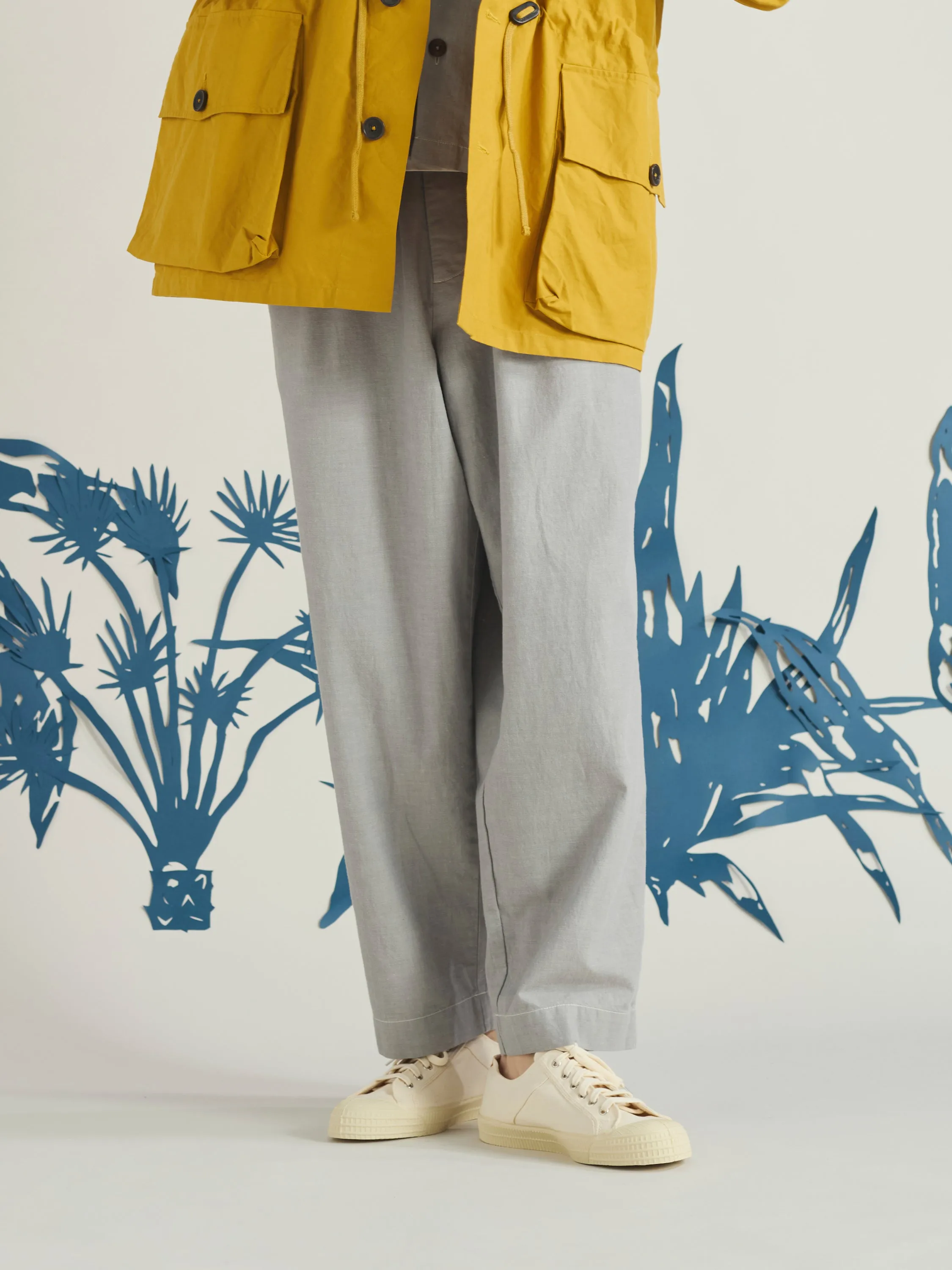 Grey Izumi Cotton Oxford Pant sold by Universal Works product image thumbnail 2