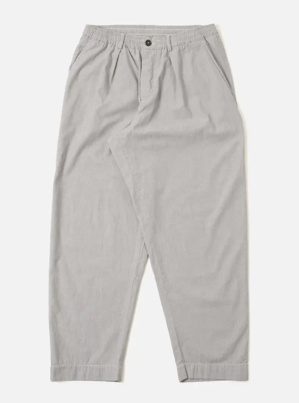 Grey Izumi Cotton Oxford Pant sold by Universal Works