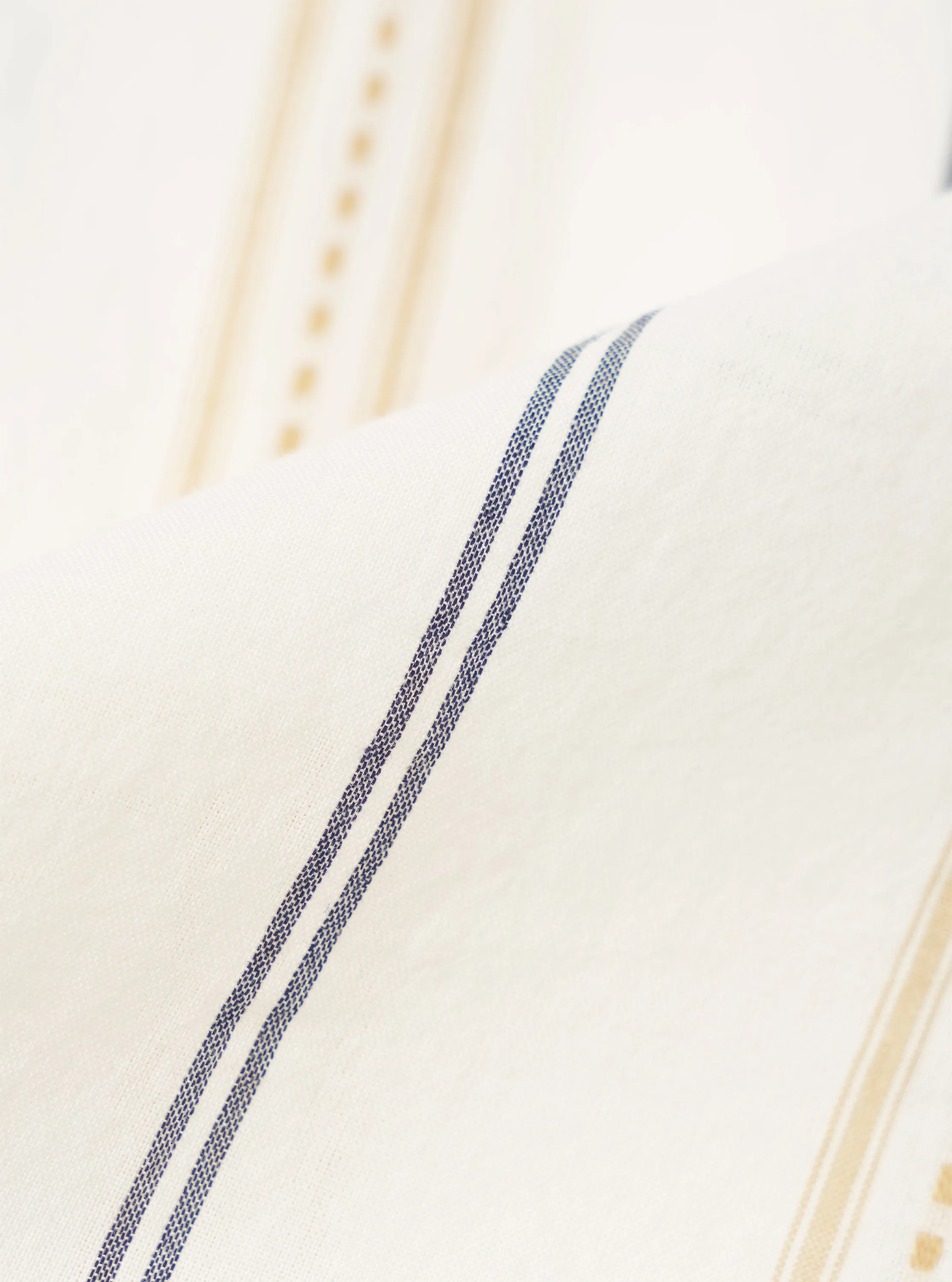 Ecru/Navy/Sand Hendrix Stripe Road Shirt sold by Universal Works product image thumbnail 2