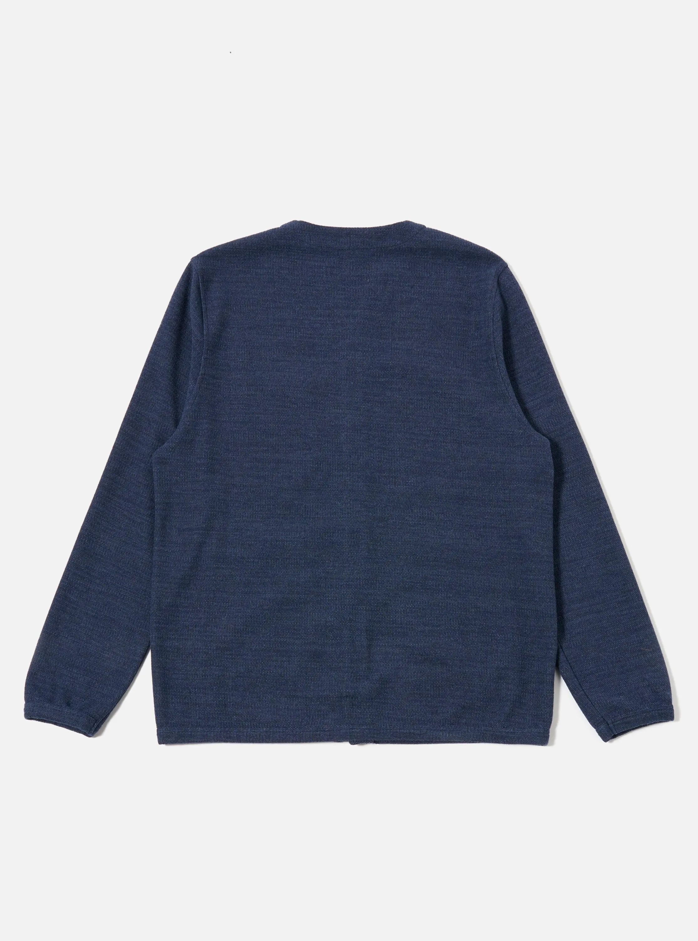 Navy Maiorca Jersey Cardigan sold by Universal Works product image thumbnail 3