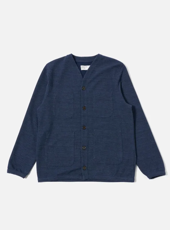 Navy Maiorca Jersey Cardigan sold by Universal Works