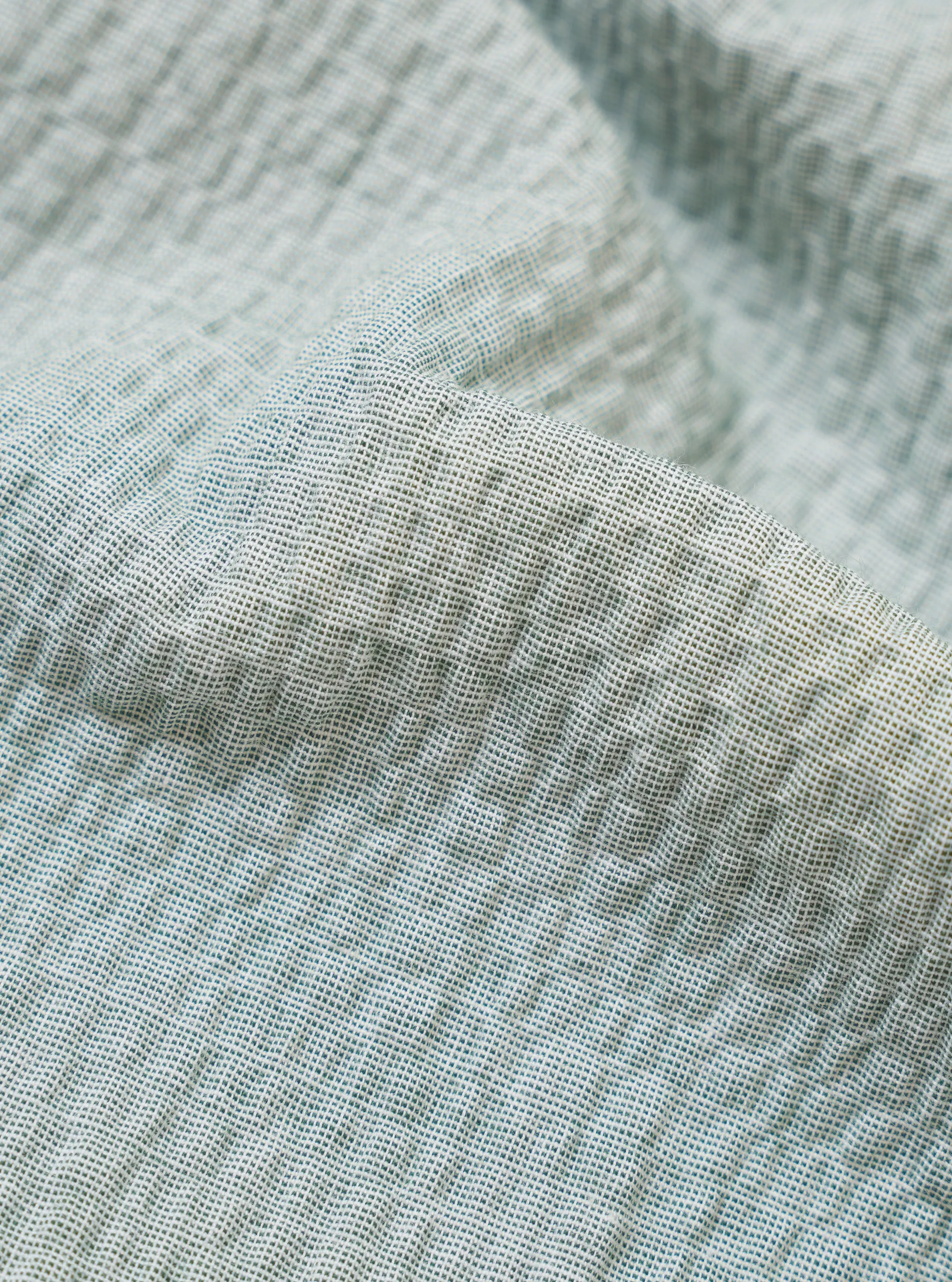 Green Seersucker Square Pocket Shirt sold by Universal Works product image thumbnail 2