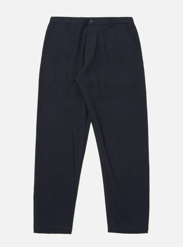 Dark Navy Ospina Cotton Military Chino sold by Universal Works