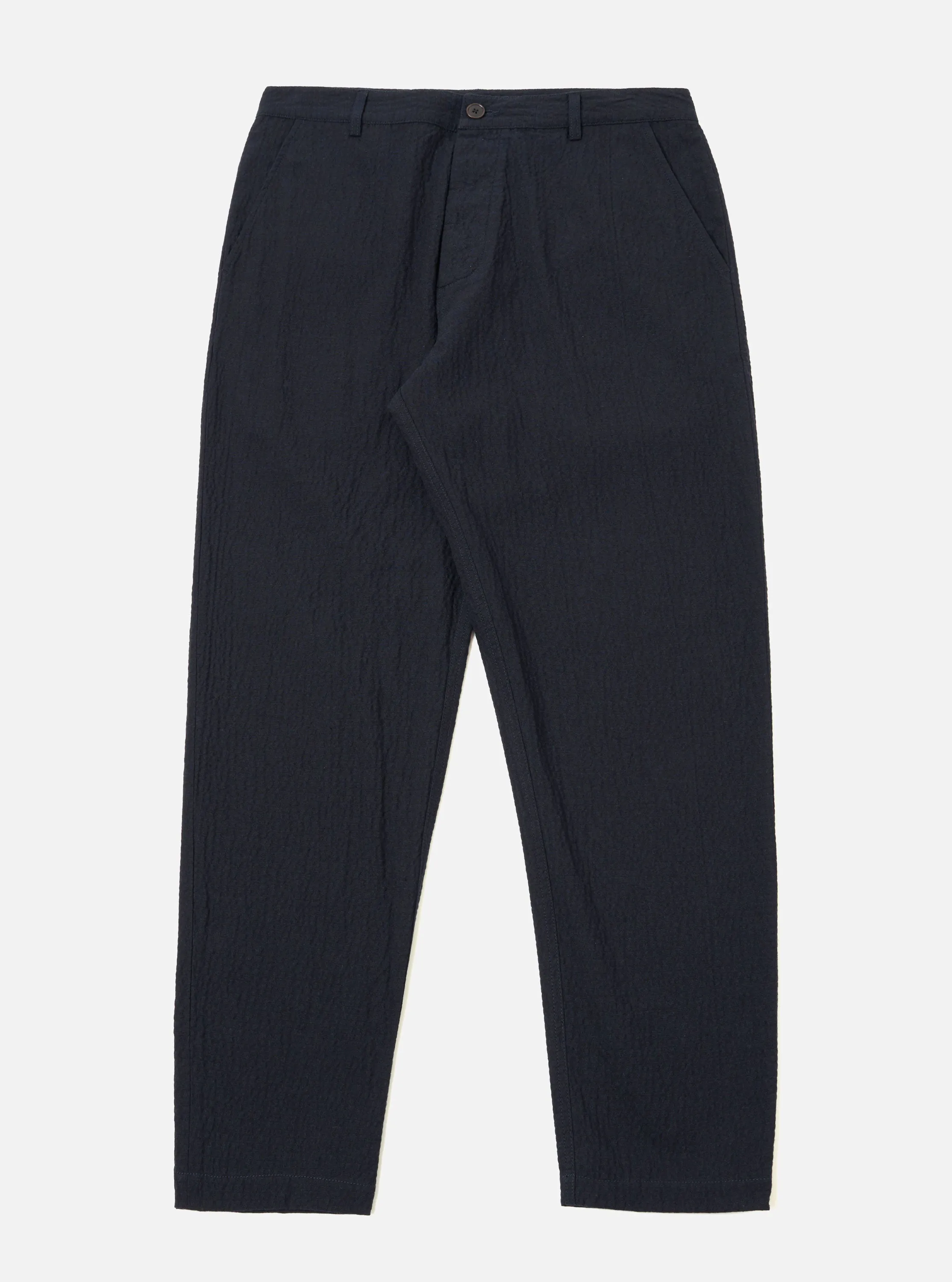 Dark Navy Ospina Cotton Military Chino sold by Universal Works