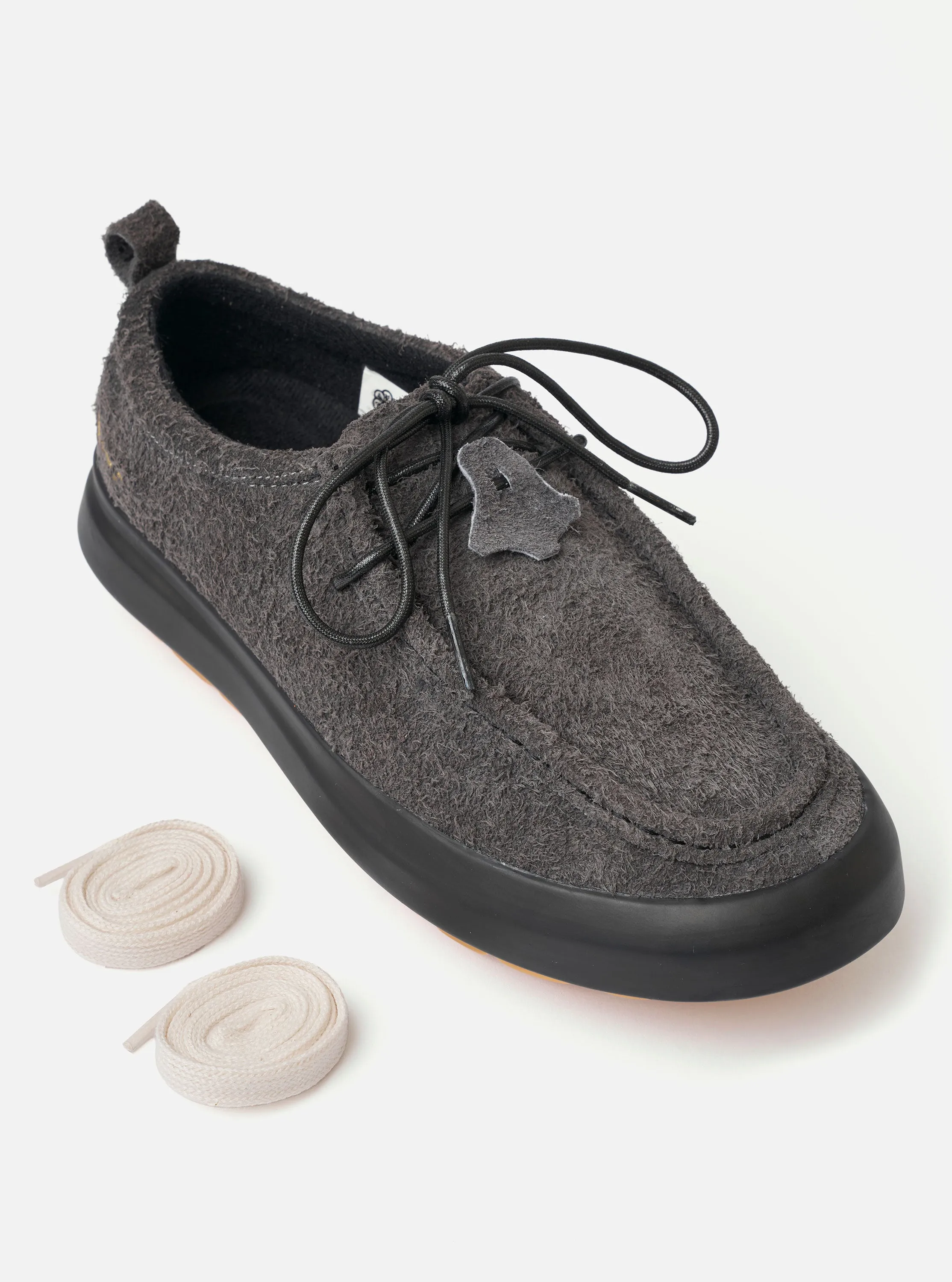 Wander etc. FD/08 Low in Black Asphalt/Gum Hairy Suede sold by Universal Works product image thumbnail 2