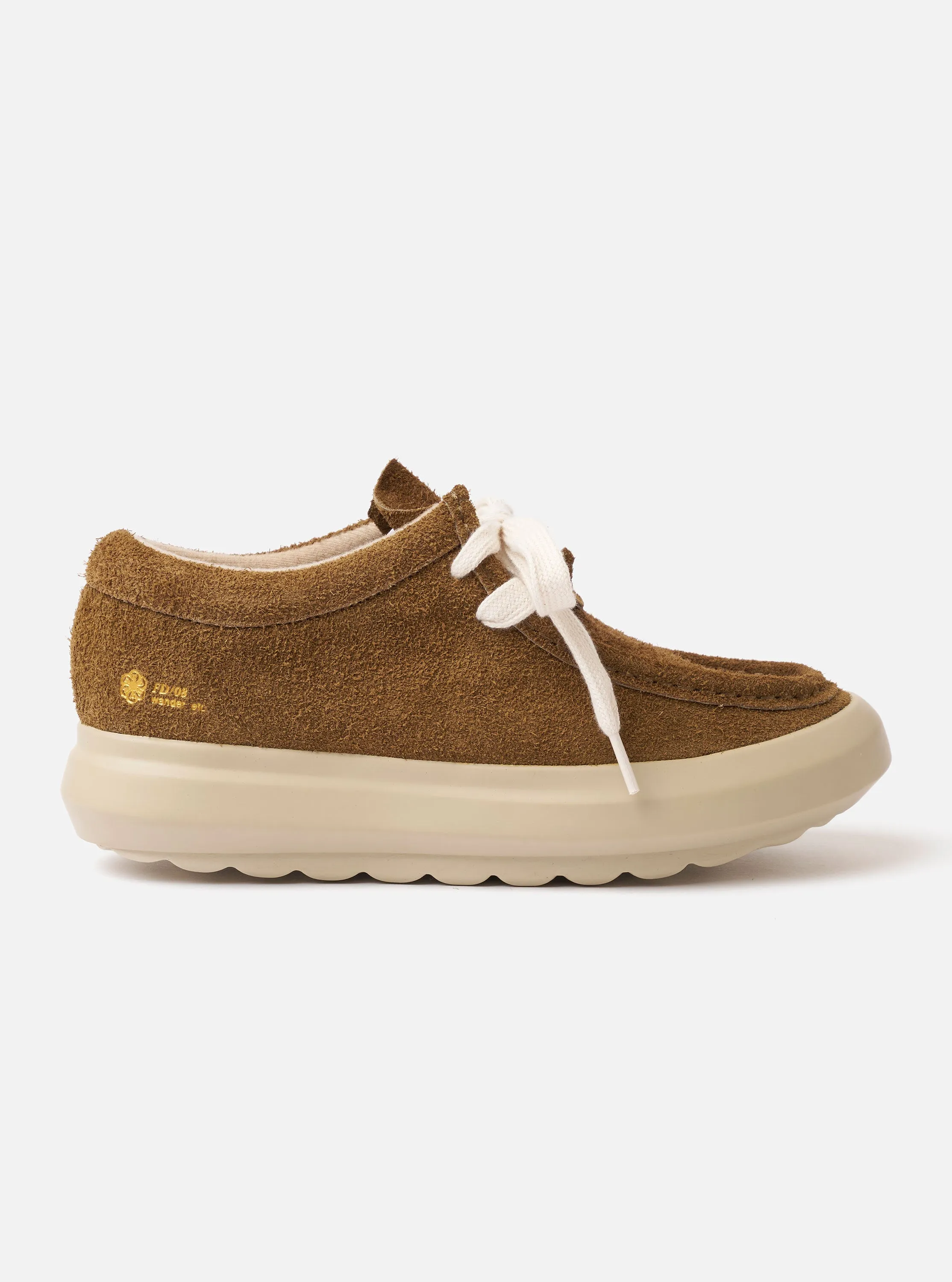 Wander etc. FD/08 in Tobacco/Off White Suede/Leather sold by Universal Works