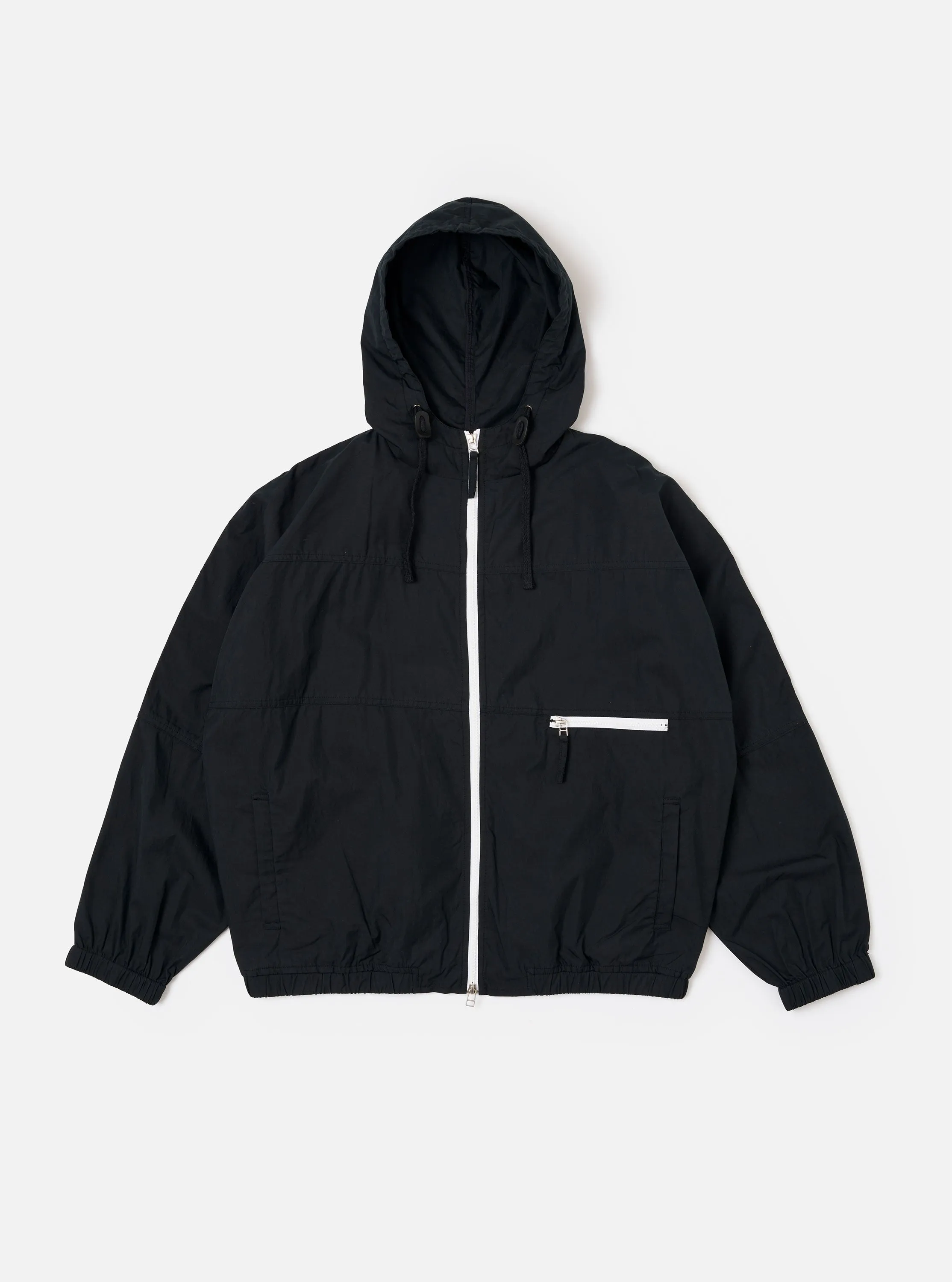 Navy Cotton Reycled Nylon Mix Daley Jacket sold by Universal Works