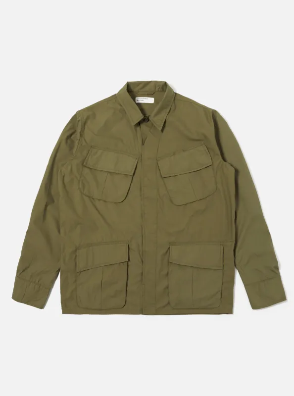 Olive Recycled Polytech Jungle Jacket sold by Universal Works