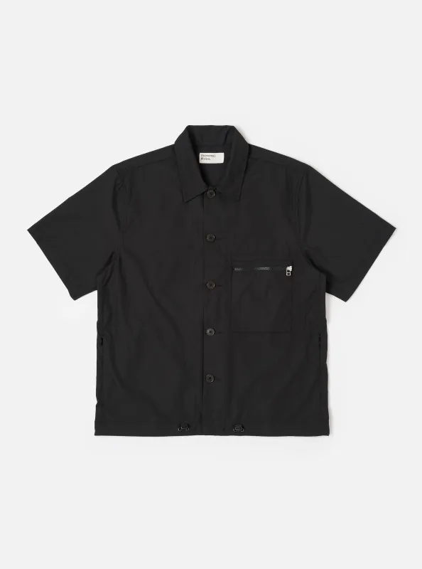 Black Recycled Polytech Z Tech Overshirt sold by Universal Works