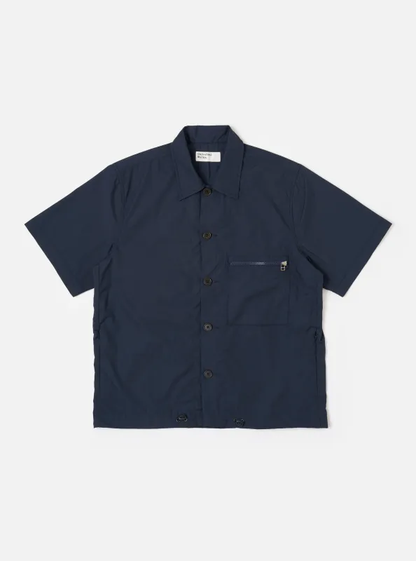 Navy Recycled Polytech Z Tech Overshirt sold by Universal Works