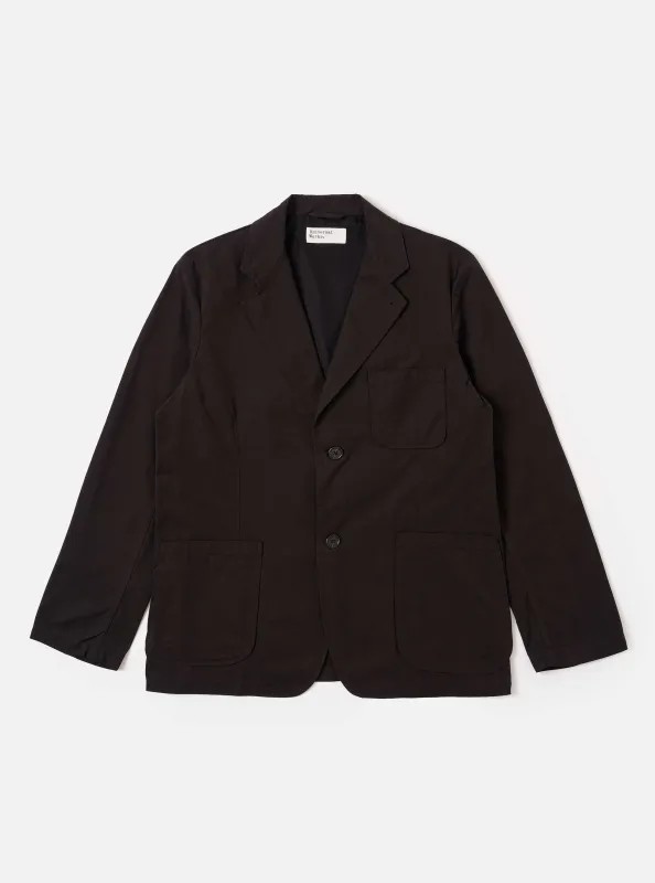 Licorice Summer Canvas Two Button Jacket made by Universal Works