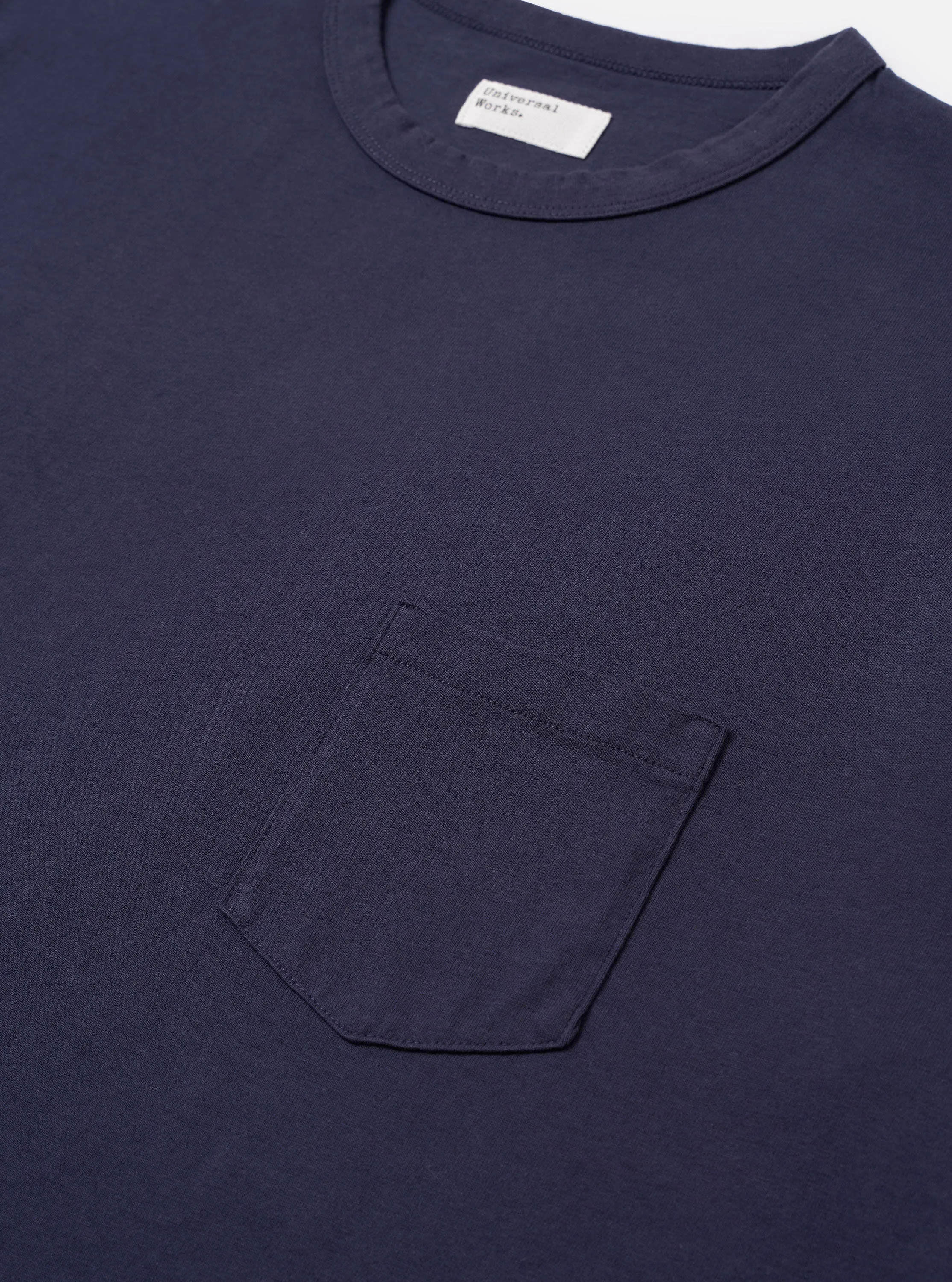 Navy Recycled/Bio Jersey Core Pocket Tee sold by Universal Works product image thumbnail 4